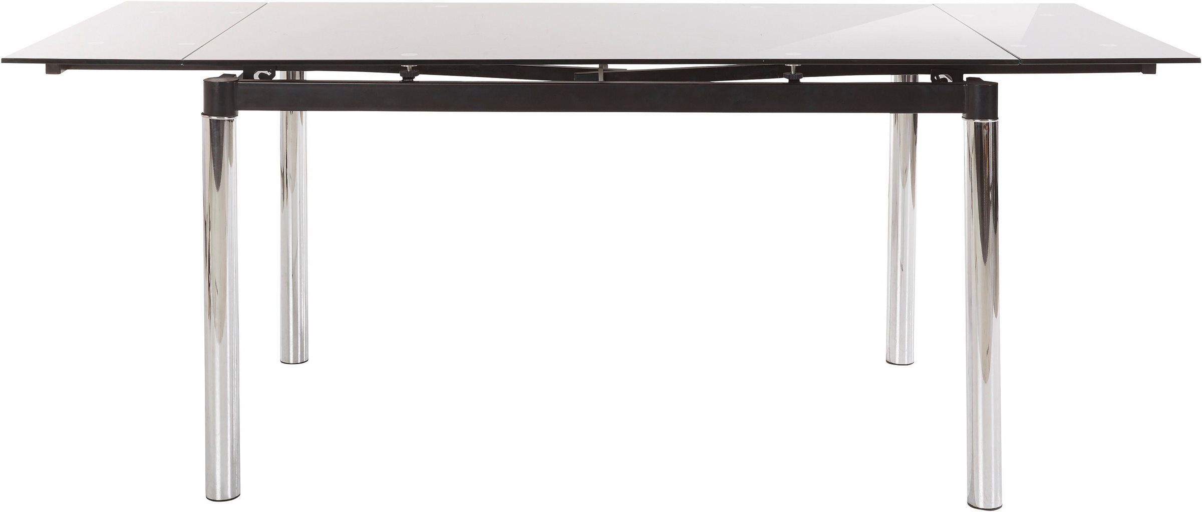 Esstisch OTTO HOME, schwarz (schwarz, silber), B:140cm H:76cm T:80cm, Tische, Rechteckiger Esstisch Esstisch 2