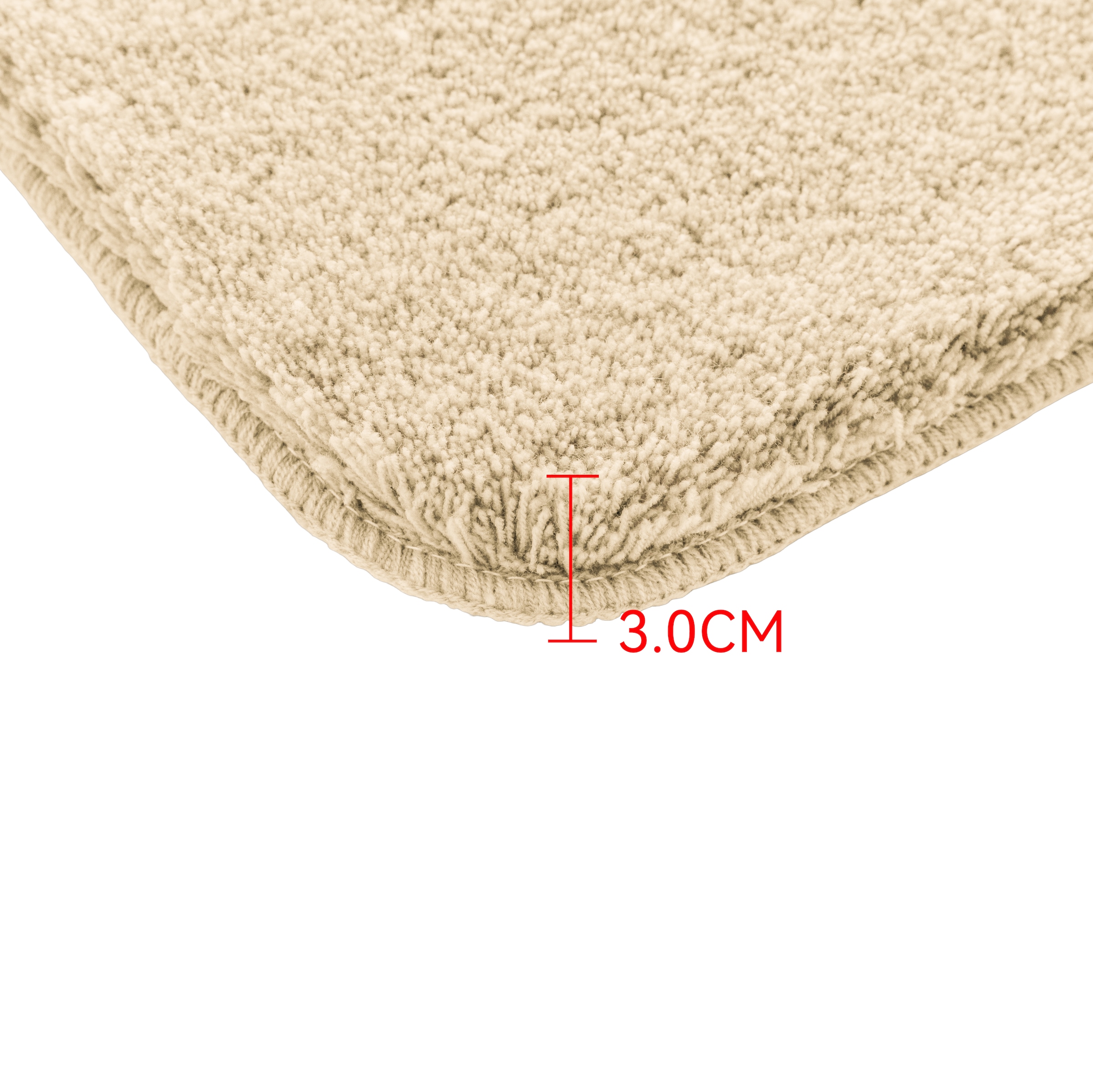 Bruno Banani Badematte »Lana Premium, Badvorleger, Badezimmer Teppich« Höhe 30 mm rutschhemmend beschichtet fußbodenheizungsgeeignet | schnell trocknend | strapazierfähig Badteppich, Badematten, unifarben, rechteckig, 3-tlg. Set & halbrund