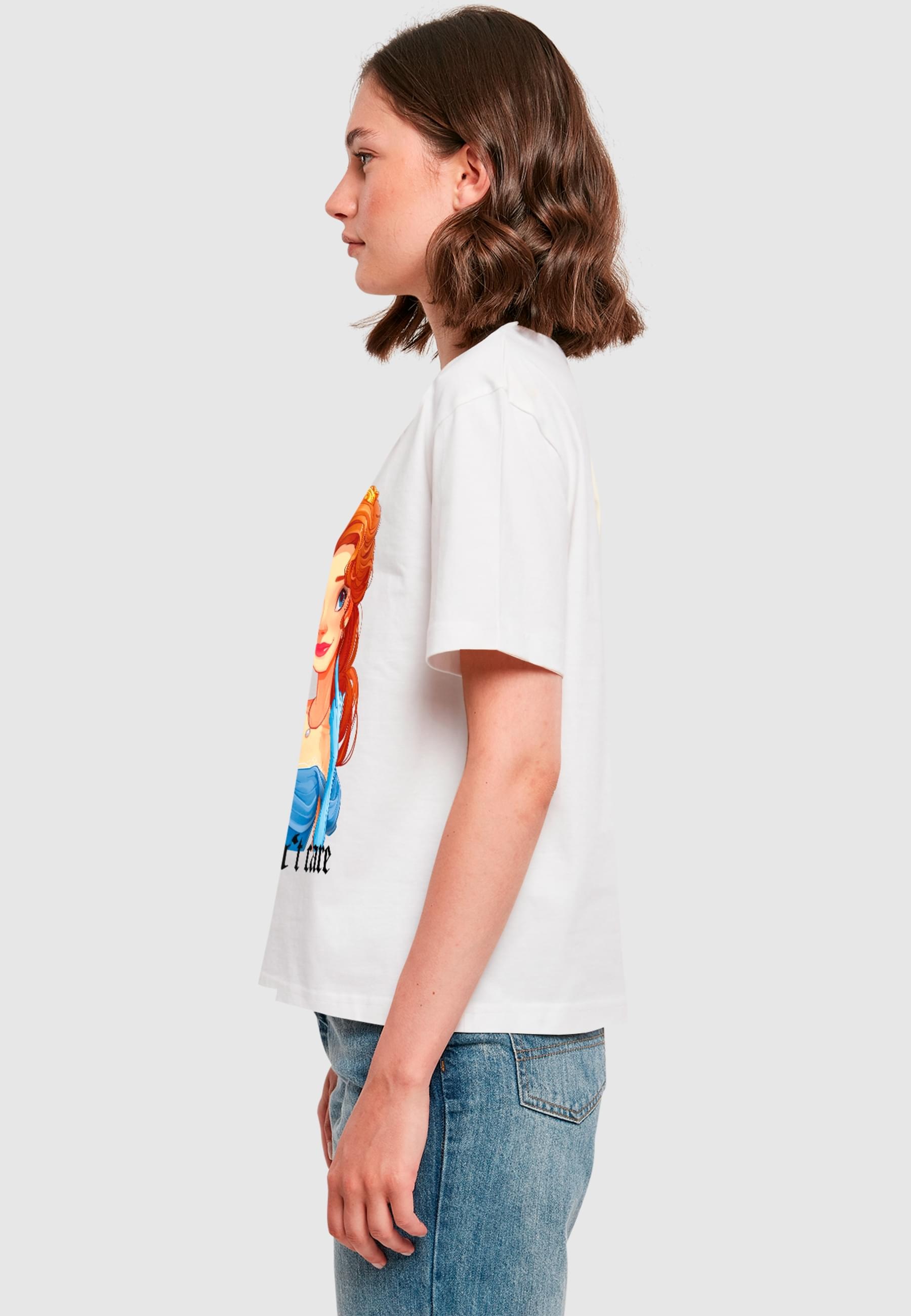 Miss Tee T-Shirt »Miss Tee Don't Care Handsign Tee«, (1 tlg.)