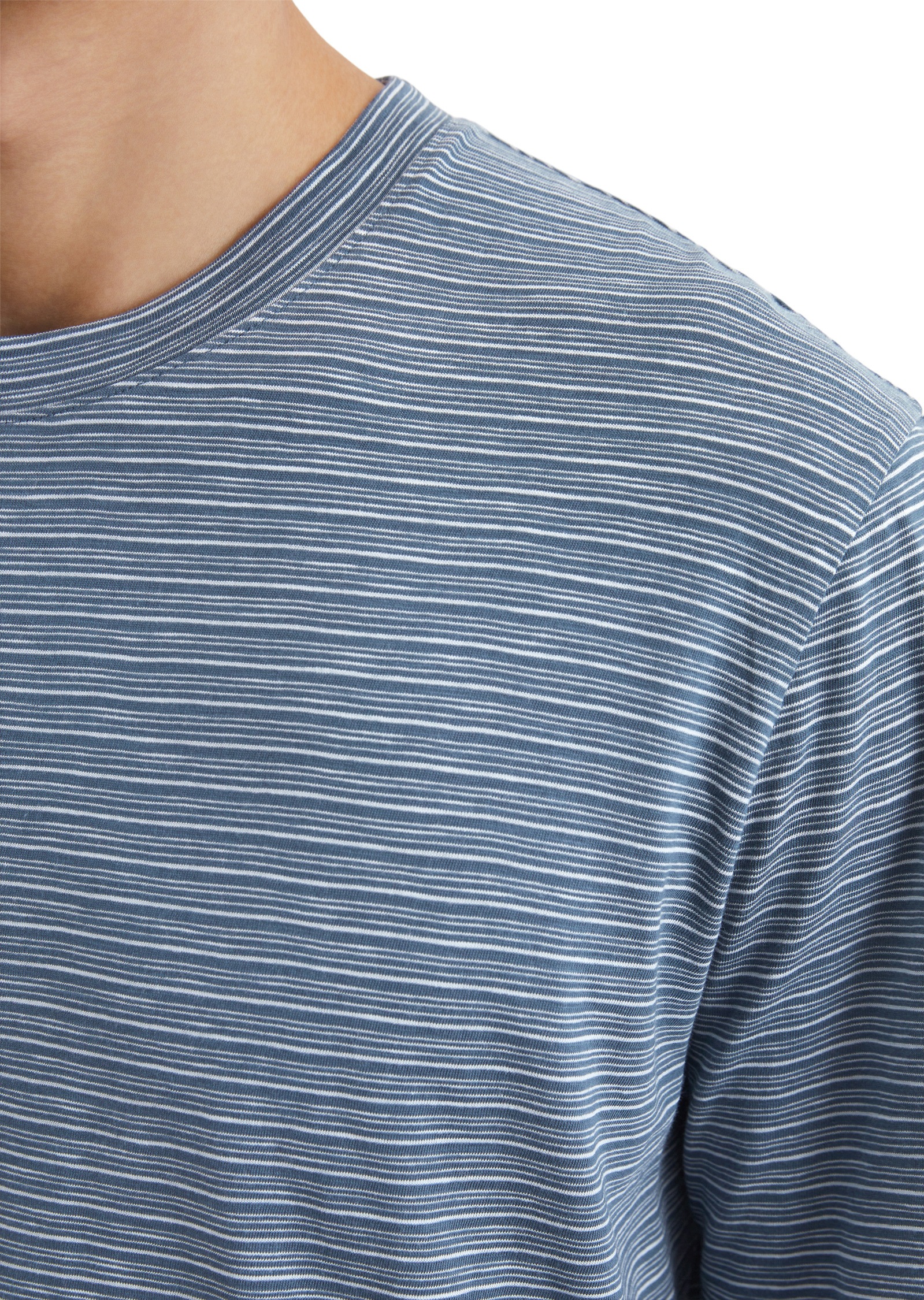 Marc O'Polo T-Shirt »aus gestreiftem Single-Slub-Jersey«