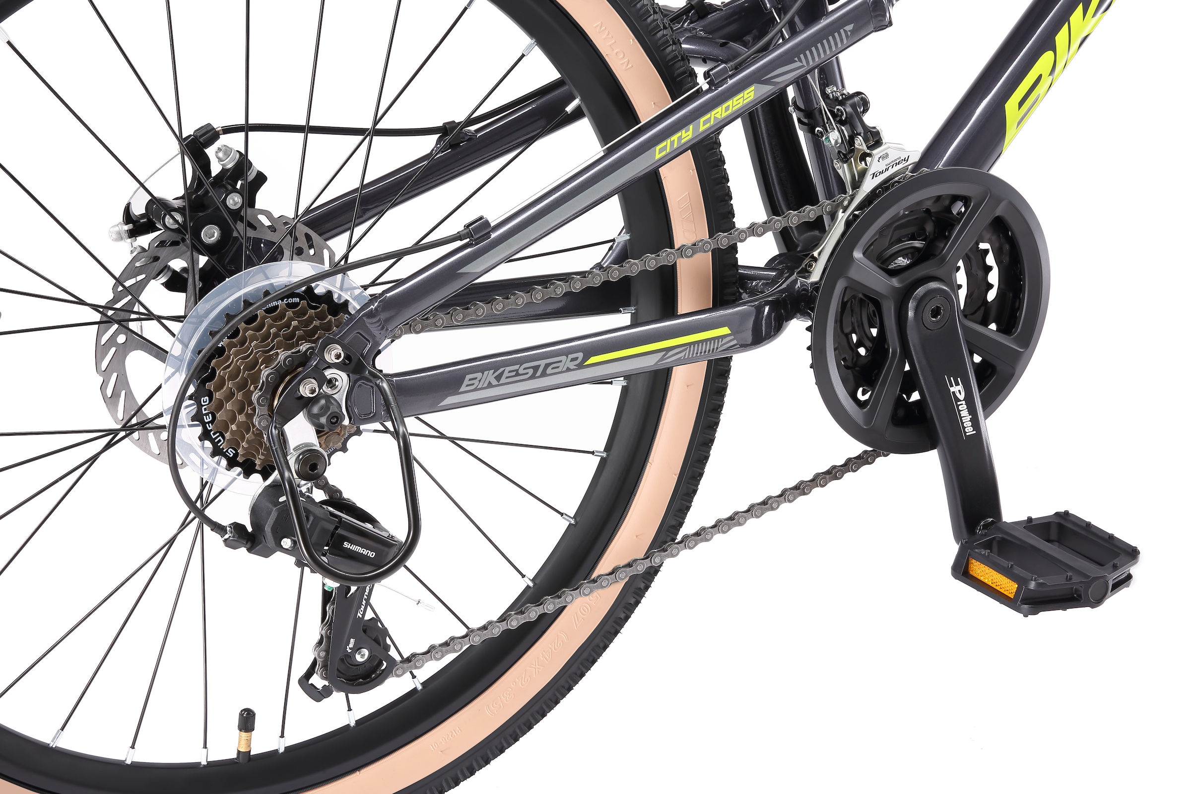 Bikestar Jugendfahrrad 21 Gang Shimano RD-TY21 Schaltwerk Kettenschaltung