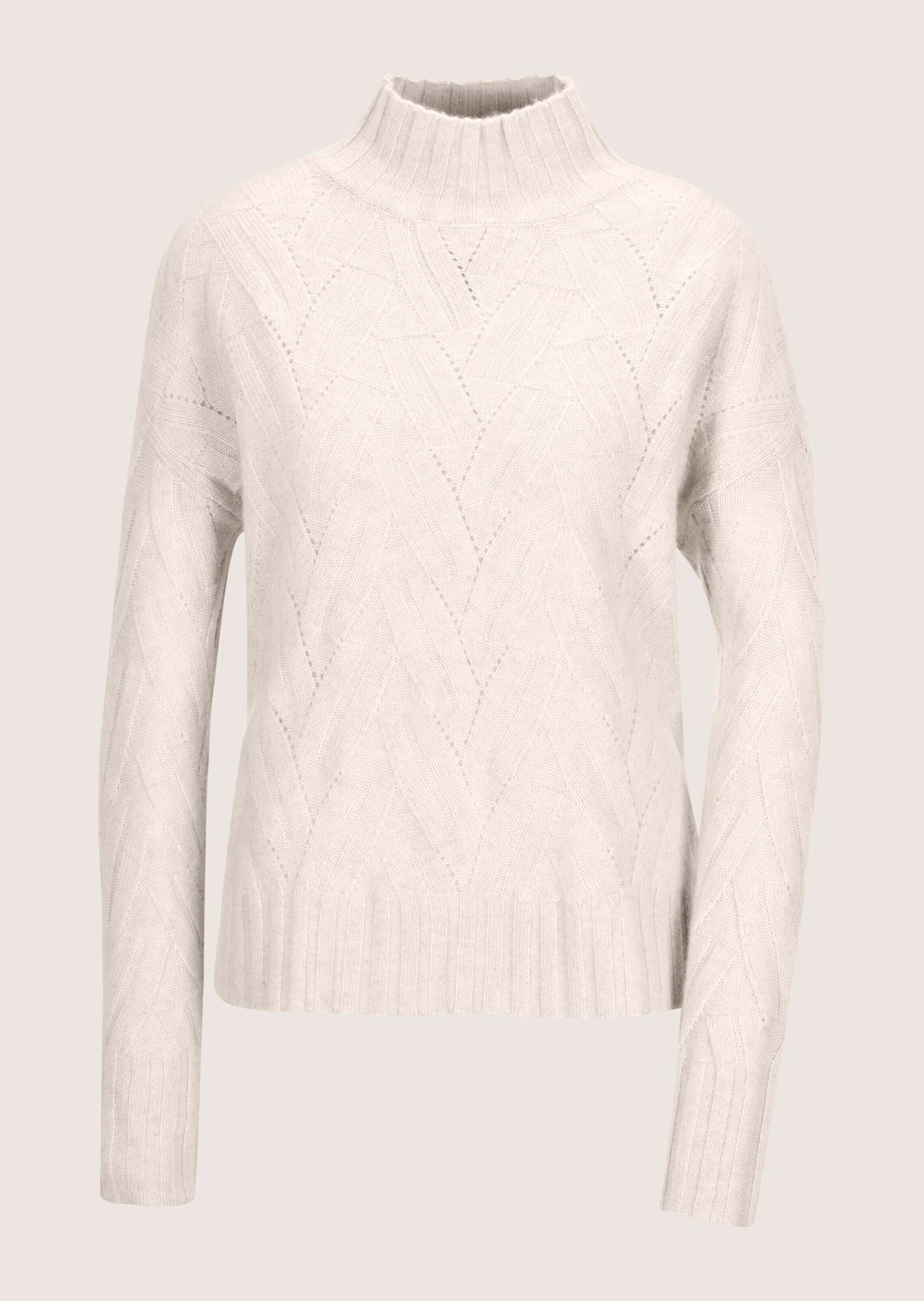 MADELEINE Longpullover "Kaschmirpullover Hochwertiger Wollpullover mit Stru günstig online kaufen