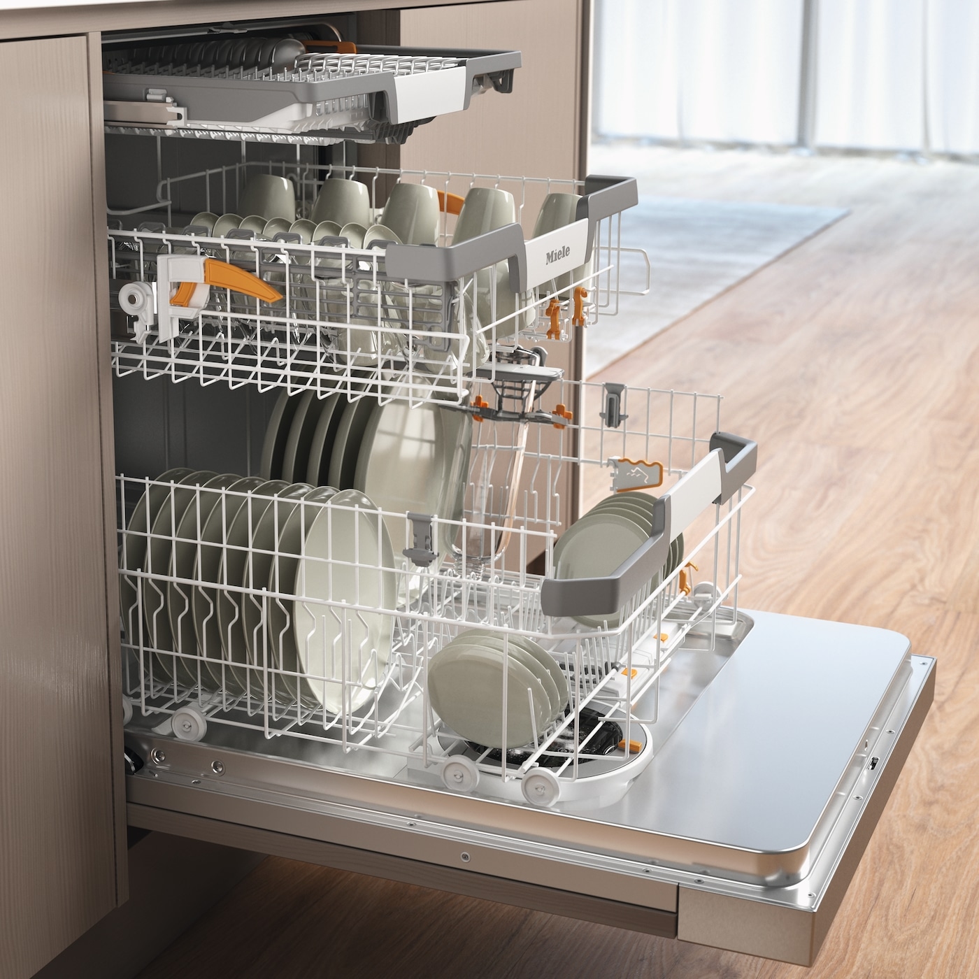 Miele teilintegrierbarer Geschirrspüler XXL »G7137 SCi XXL AD 125 Edition«, 14 Maßgedecke