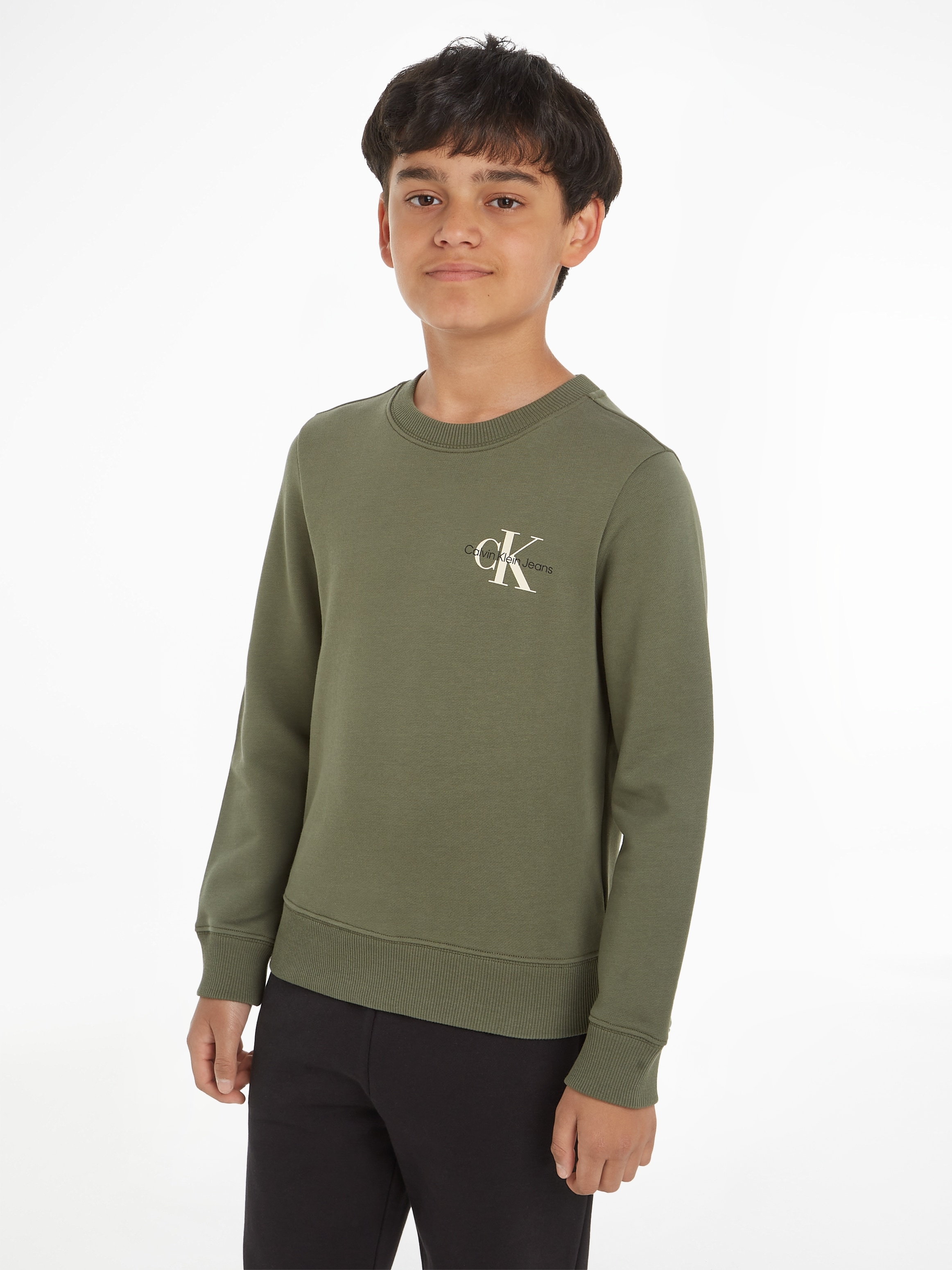 Calvin Klein Jeans Sweatshirt »MONOGRAM CN SWEATSHIRT«, BAUR mit | Logodruck