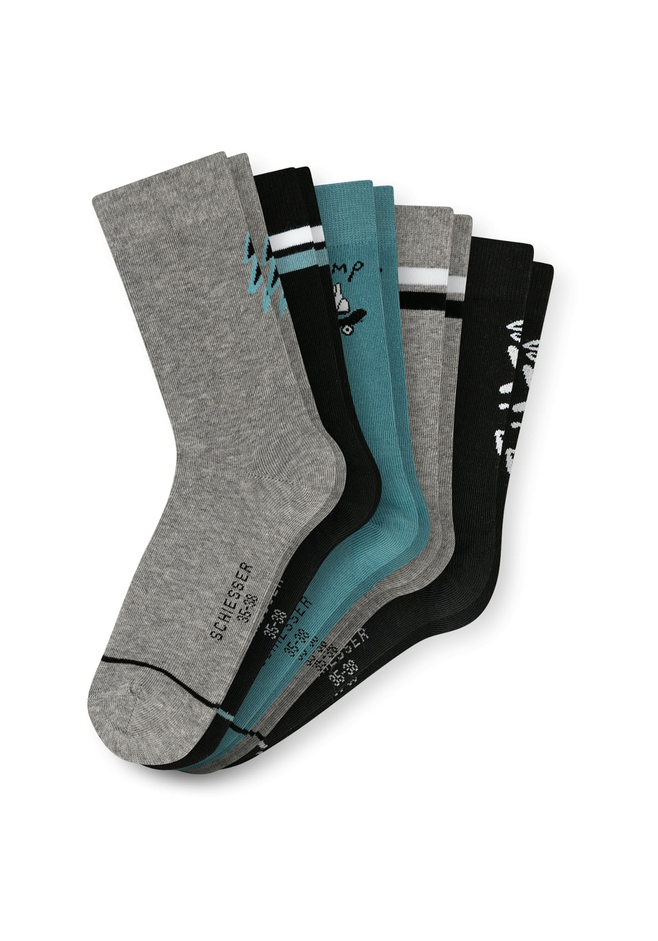 Schiesser Kurzsocken "Socken Legwear Teens 5er Pack"