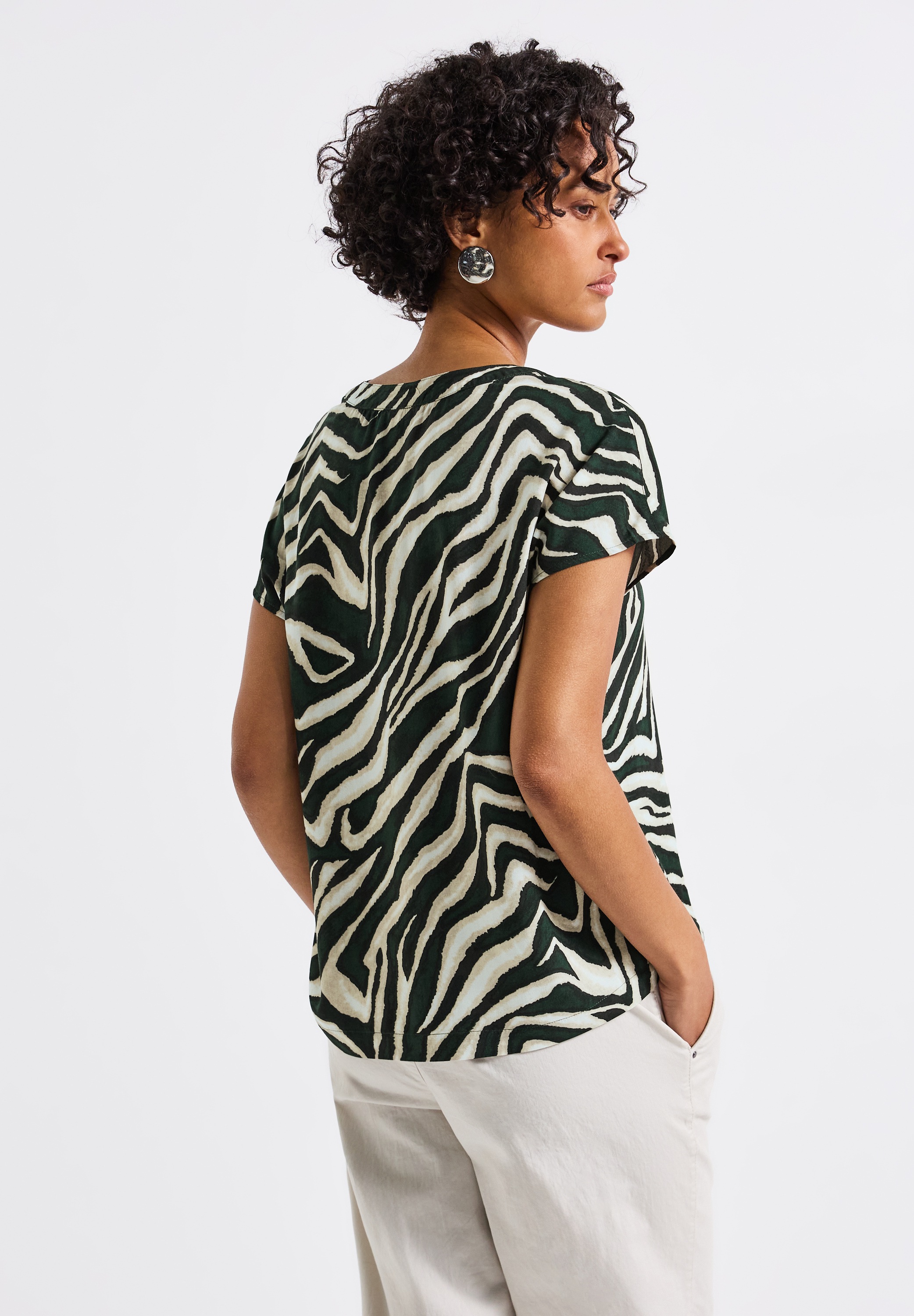 STREET ONE Shirtbluse, mit allover Print günstig online kaufen