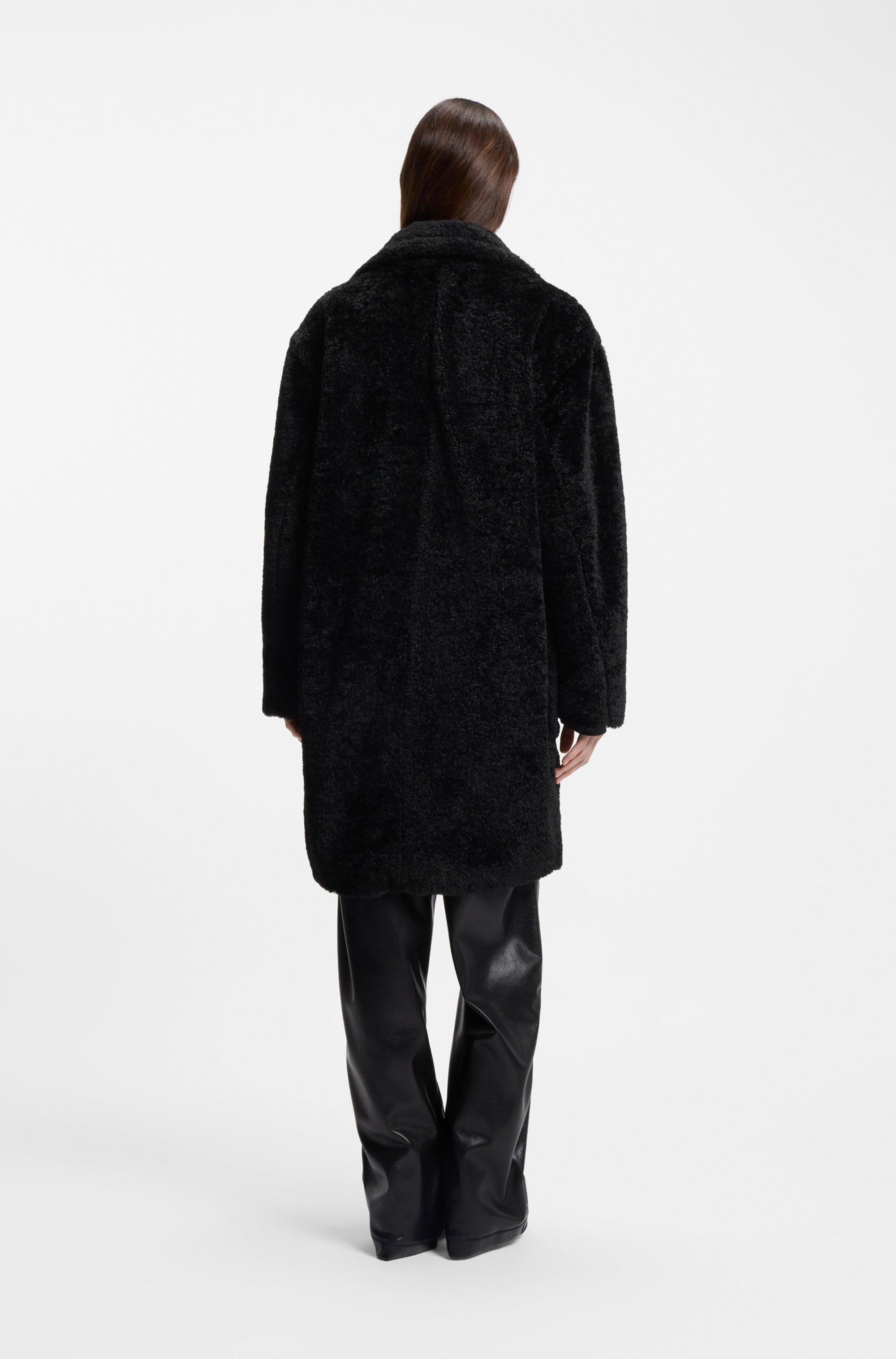 BOSS ORANGE Kurzmantel "Catedy Premium Damenmode", aus softem Teddy, Relaxe günstig online kaufen