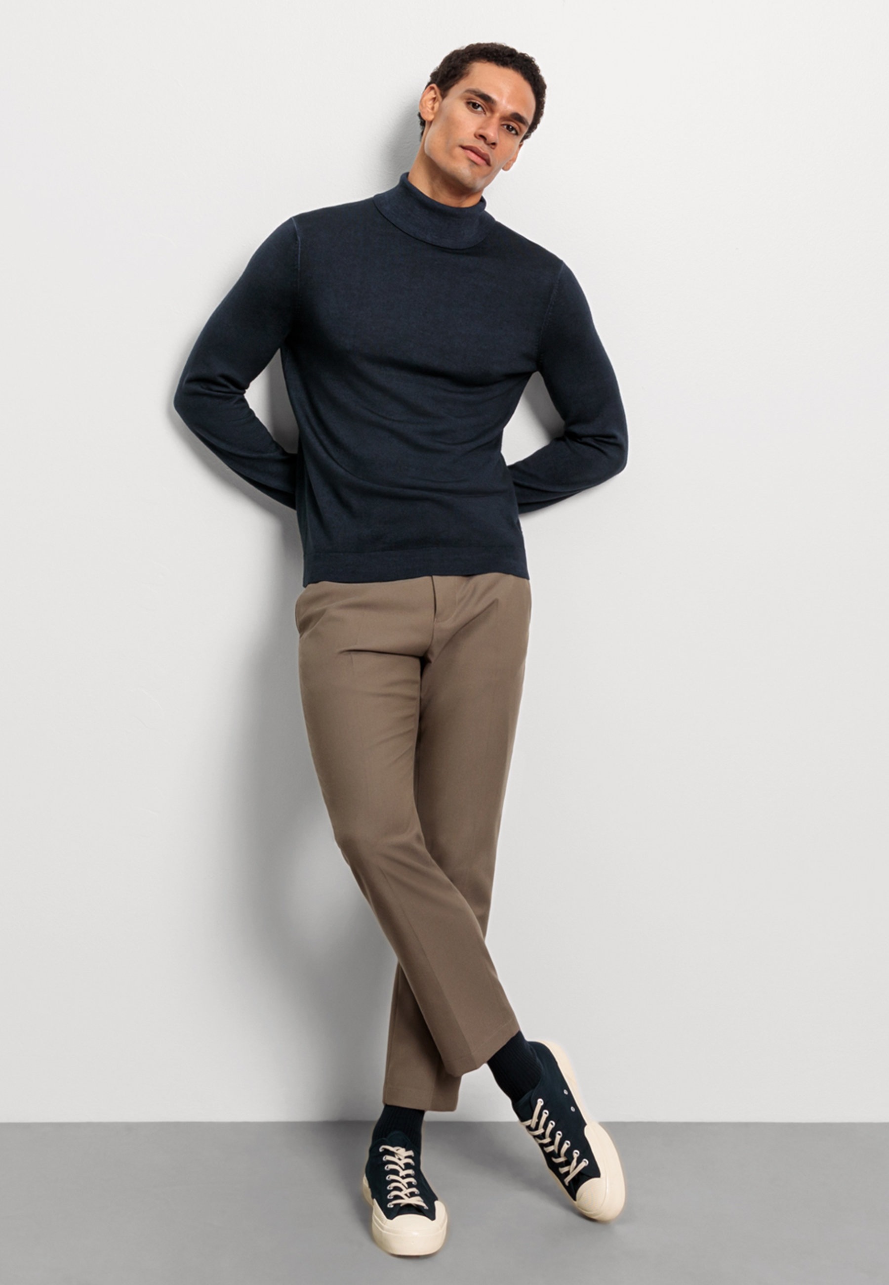 OLYMP Rollkragenpullover »OLYMP Casual Strick, Rollkragen«