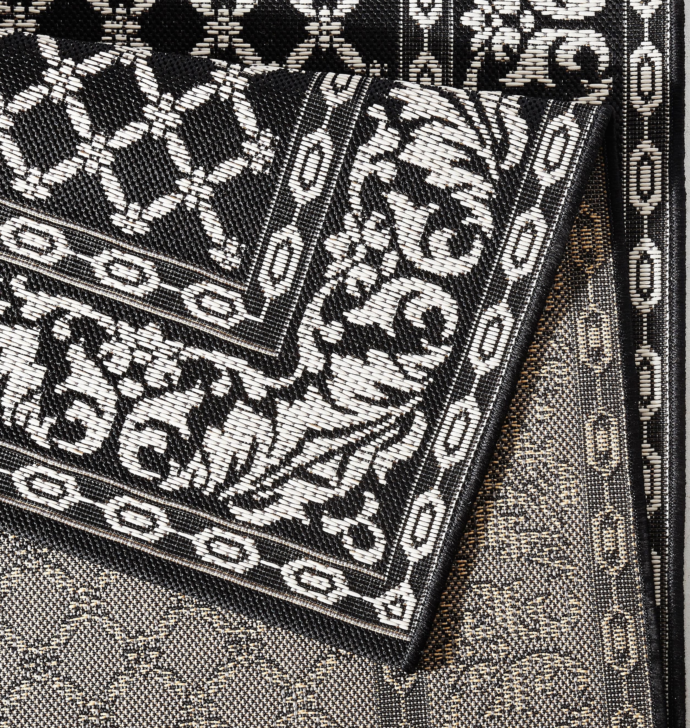NORTHRUGS Teppich »Royal«, rechteckig, 4 mm Höhe, Sisal Optik, Robust, Pflegeleicht, Flachgewebe