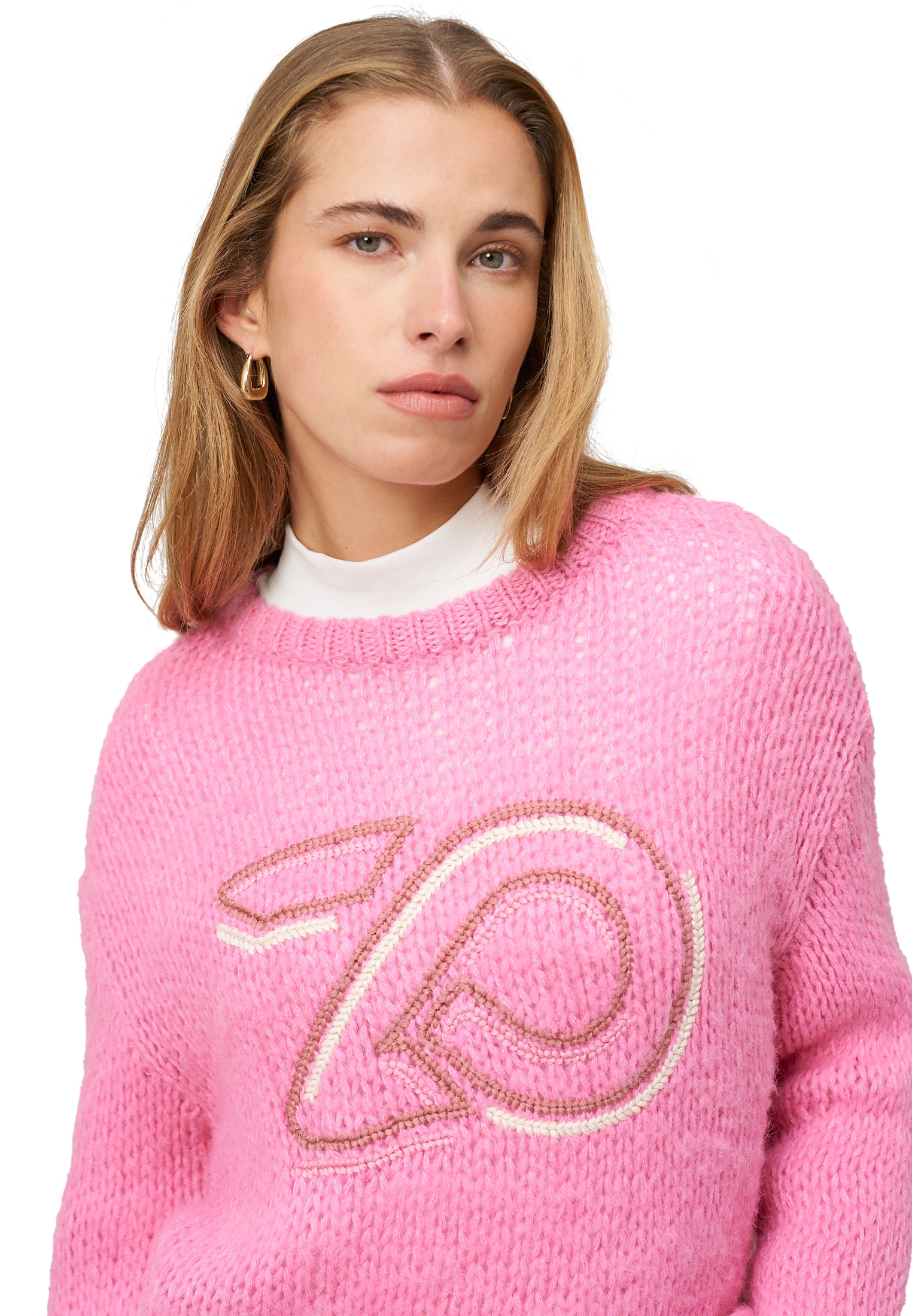 Zero Strickpullover »Damen mit Logostickerei« 1 tlg. Plain/ohne Details