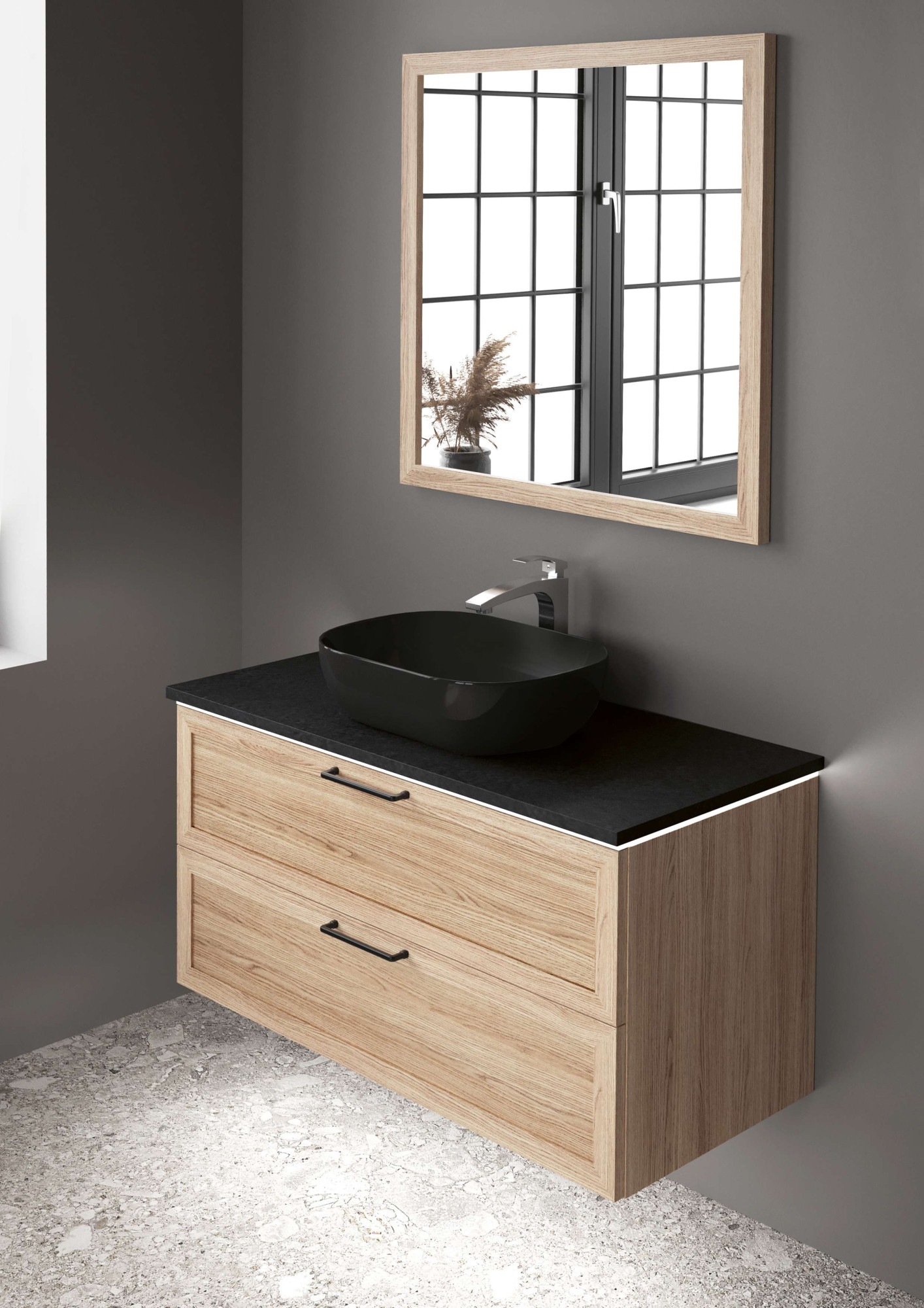 welltime Badspiegel »Rustic«, Breite 80 cm, FSC®-zertifiziert