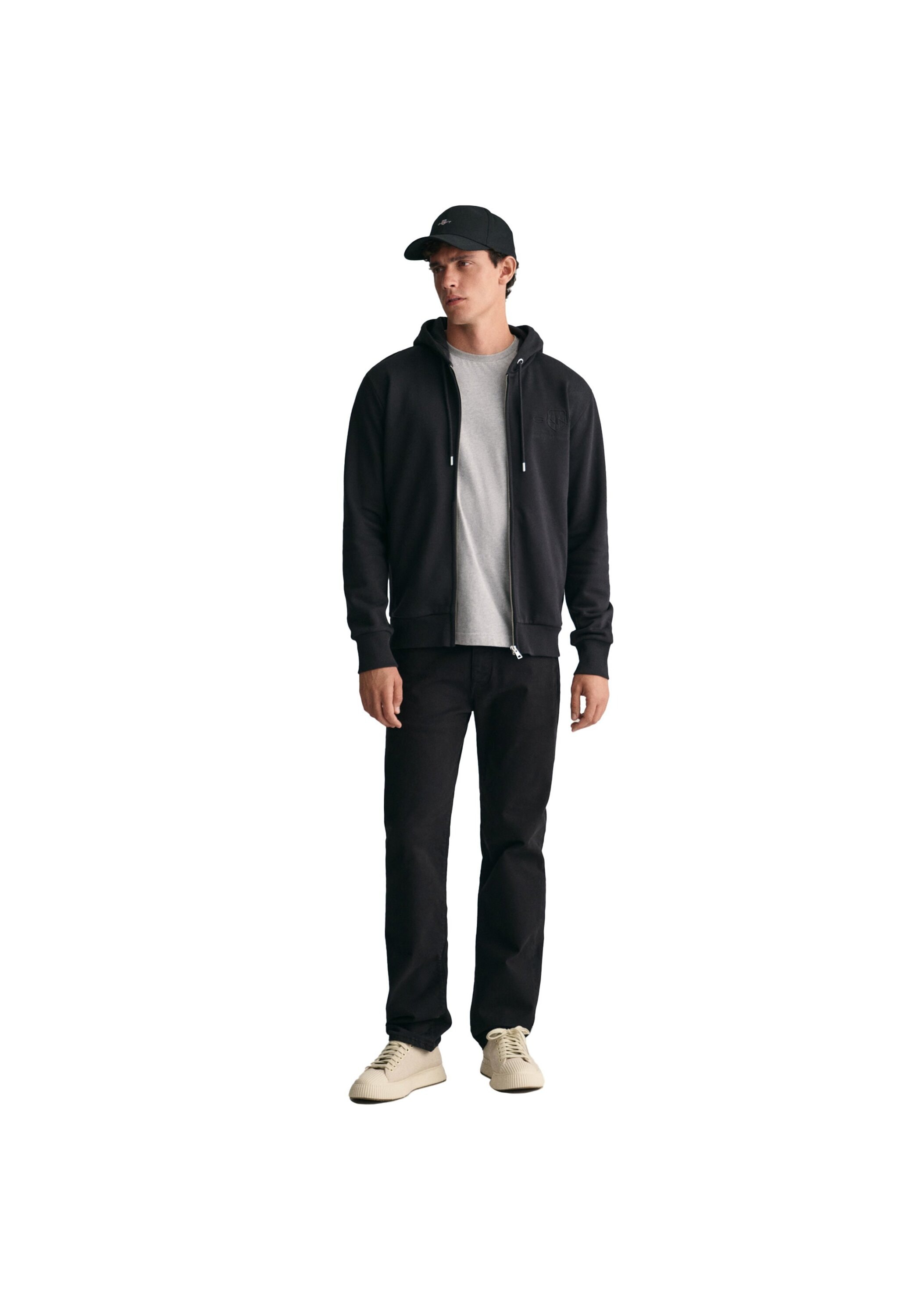 Gant Sweatshirt »Sweatjacke REGULAR TONAL SHIELD FULL ZIP HOODIE«