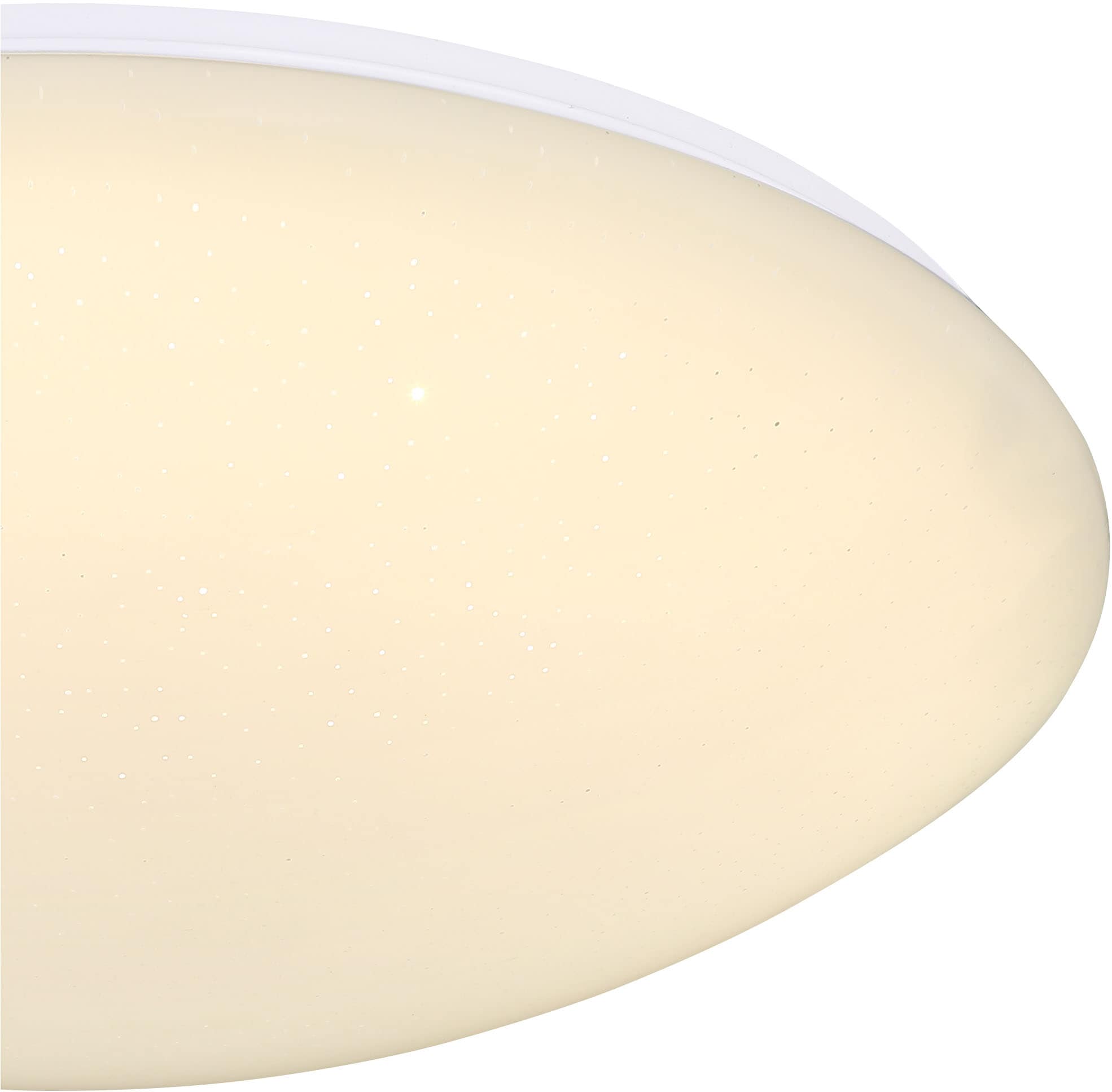 GLOBO LIGHTING LED Deckenleuchte »ATREJU I«, Leuchtmittel LED-Modul | LED fest integriert, Deckenlampe/rund/Wohnzimmer/Schlafzimmer/Sterneeffekt