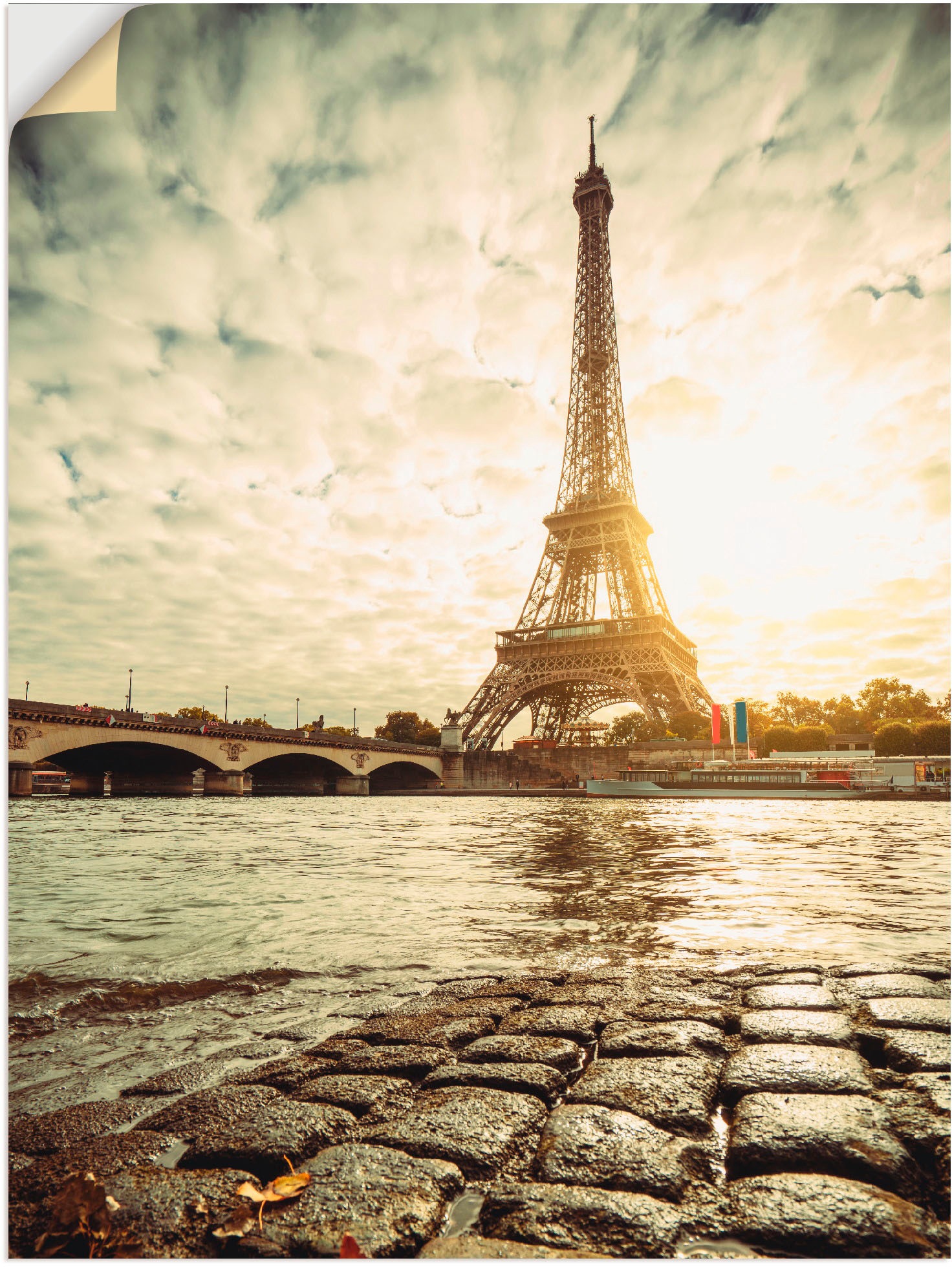 (1 BAUR als Poster Eiffelturm Artland Größen Wandaufkleber IV«, St.), Gebäude, Alubild, | versch. »Paris Leinwandbild, oder Wandbild kaufen in