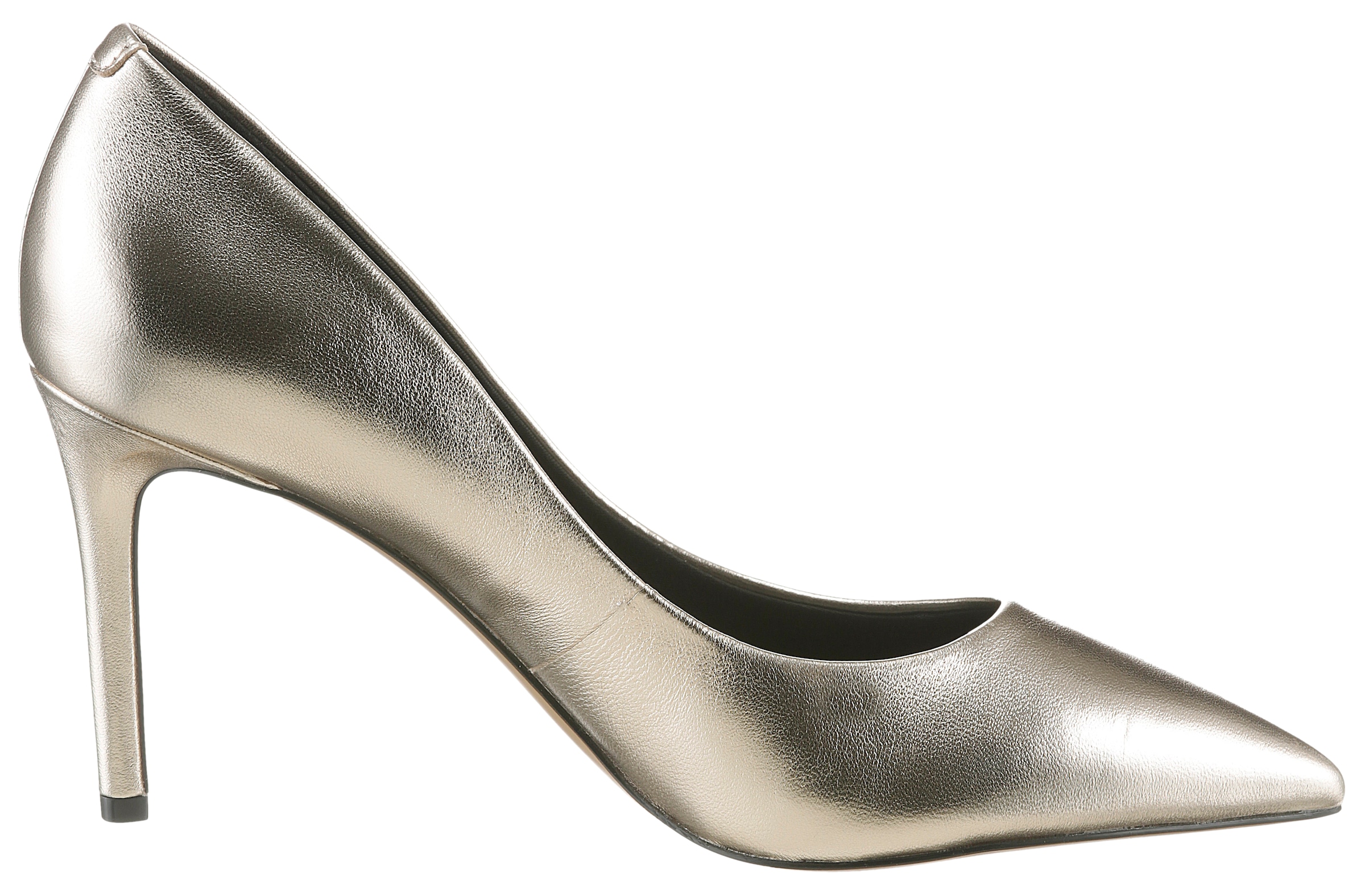 Tommy Hilfiger Pumps »PARTY POINTED METALLIC PUMP«, Stilettoabsatz, Abendschuh, Hochzeitsschuh mit TH-Monogramm