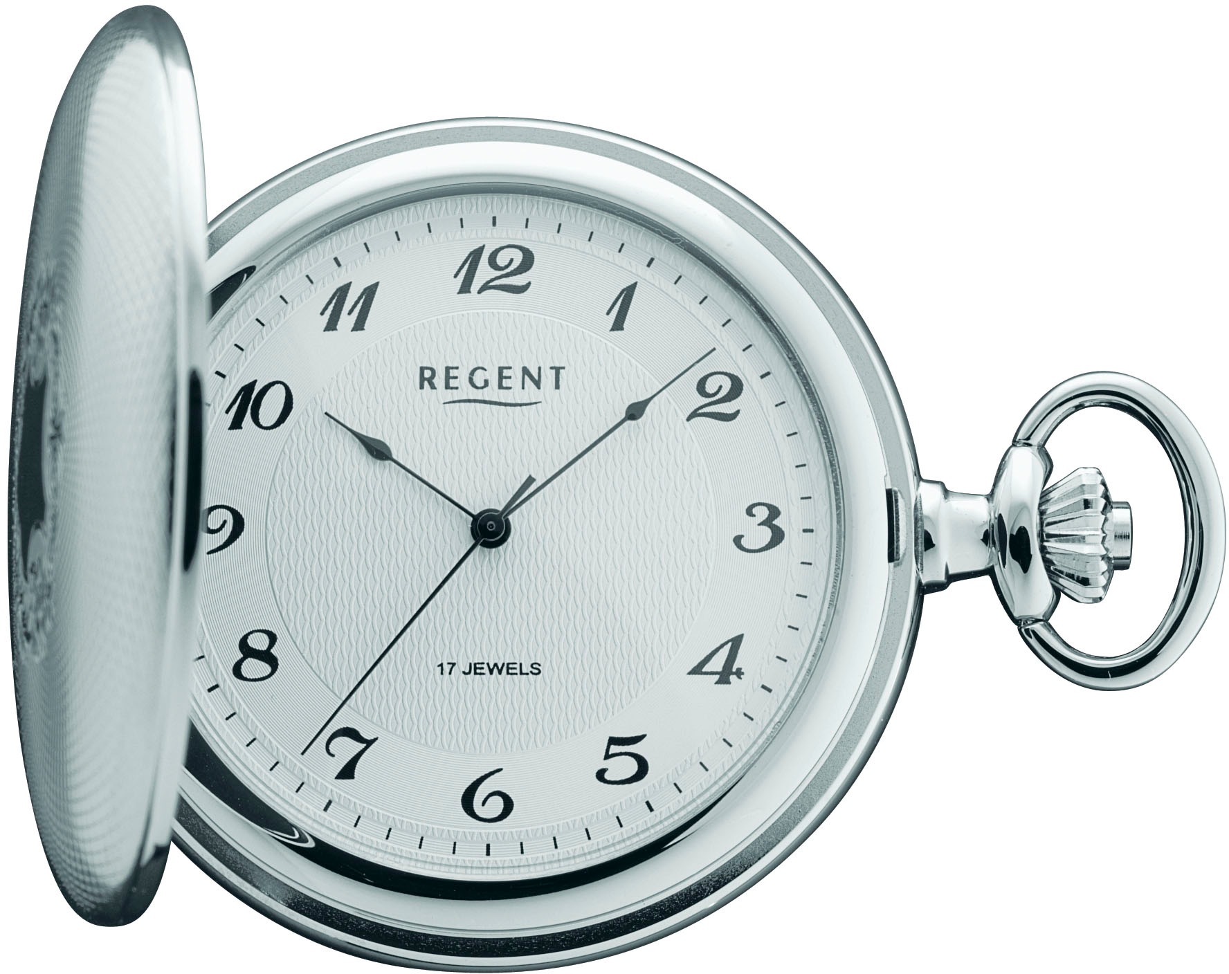 REGENT Damen Taschenuhr "P713", silber, Taschenuhren, Herrenuhr, Handaufzug, Acrylglas