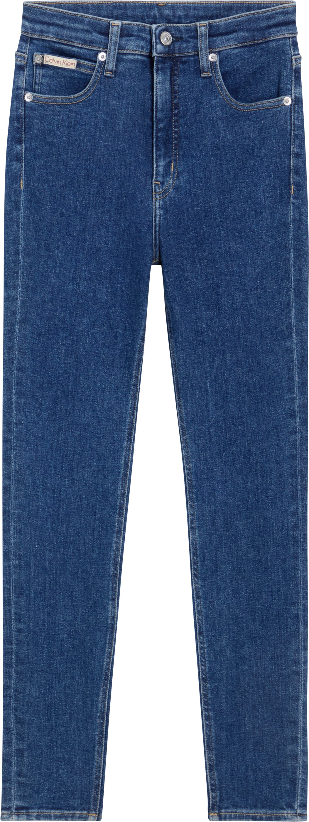 Calvin Klein Jeans Skinny-fit-Jeans »HIGH RISE SUPER SKINNY ANKLE«, in blauer Waschung