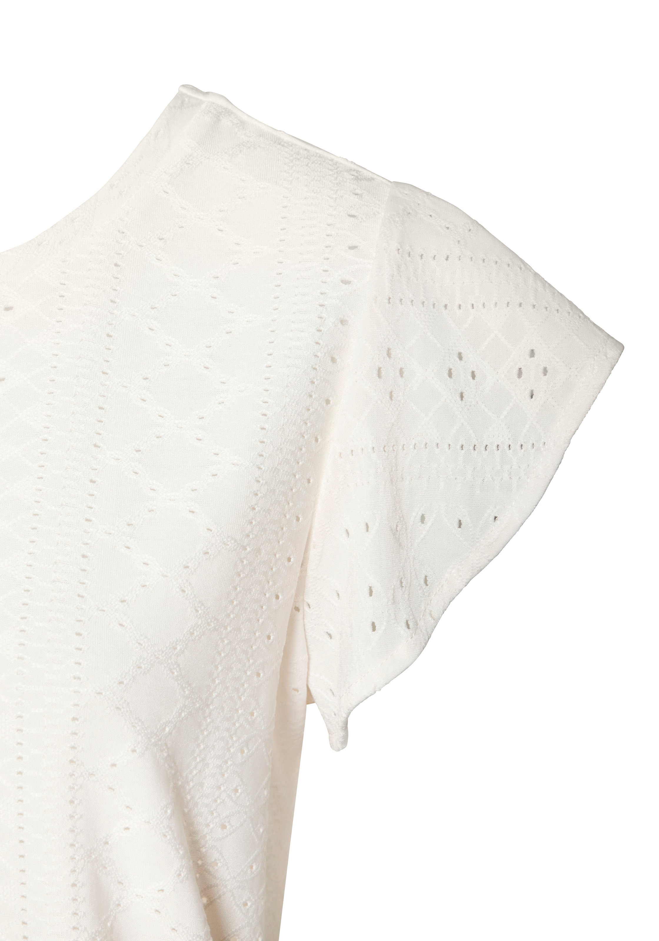 Vivance Kurzarmshirt »mit Lochstickerei«, (2er-Pack), aus pflegeleichter Qualität