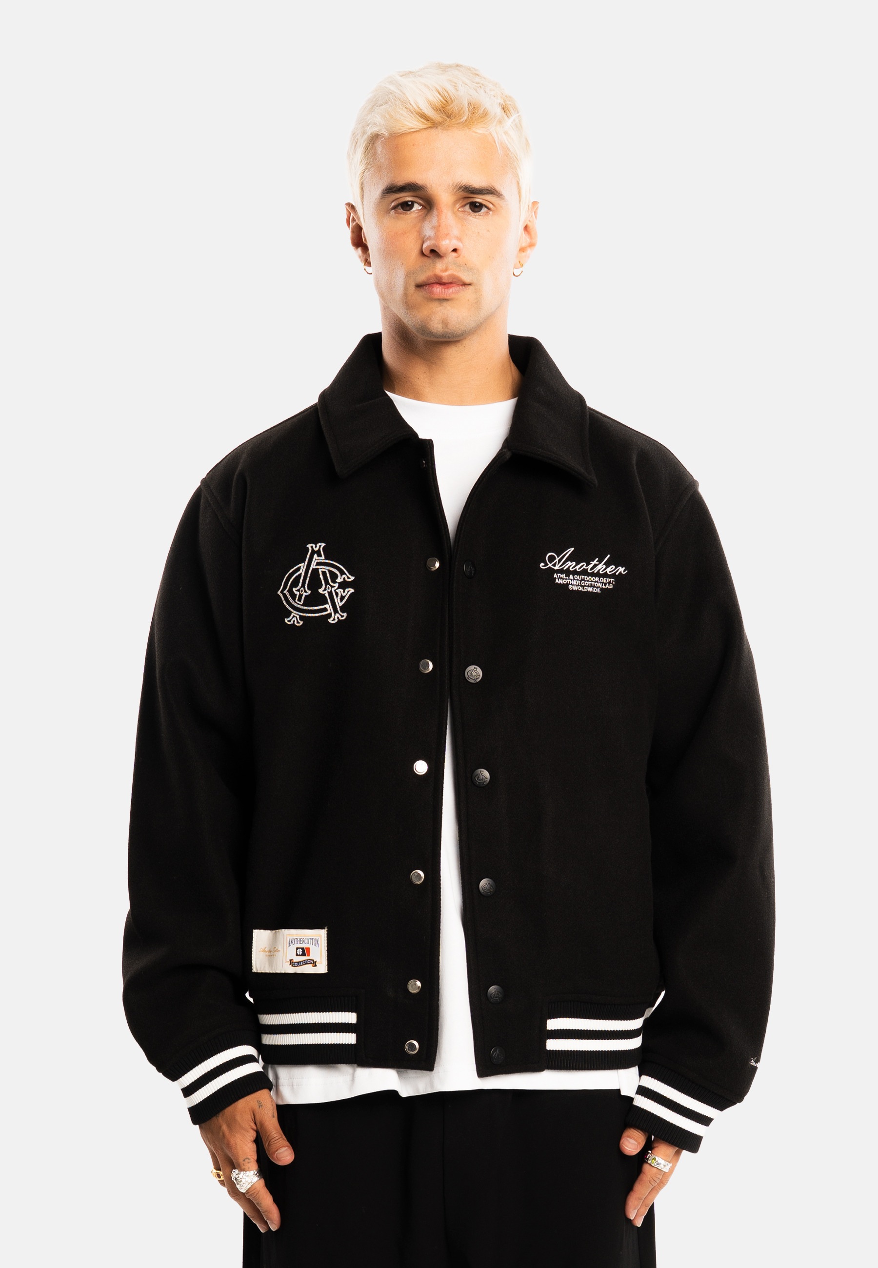 Another Cotton Lab Collegejacke »Another Cotton Lab Another College Jacket« 1 Stk. tlg. ohne Kapuze