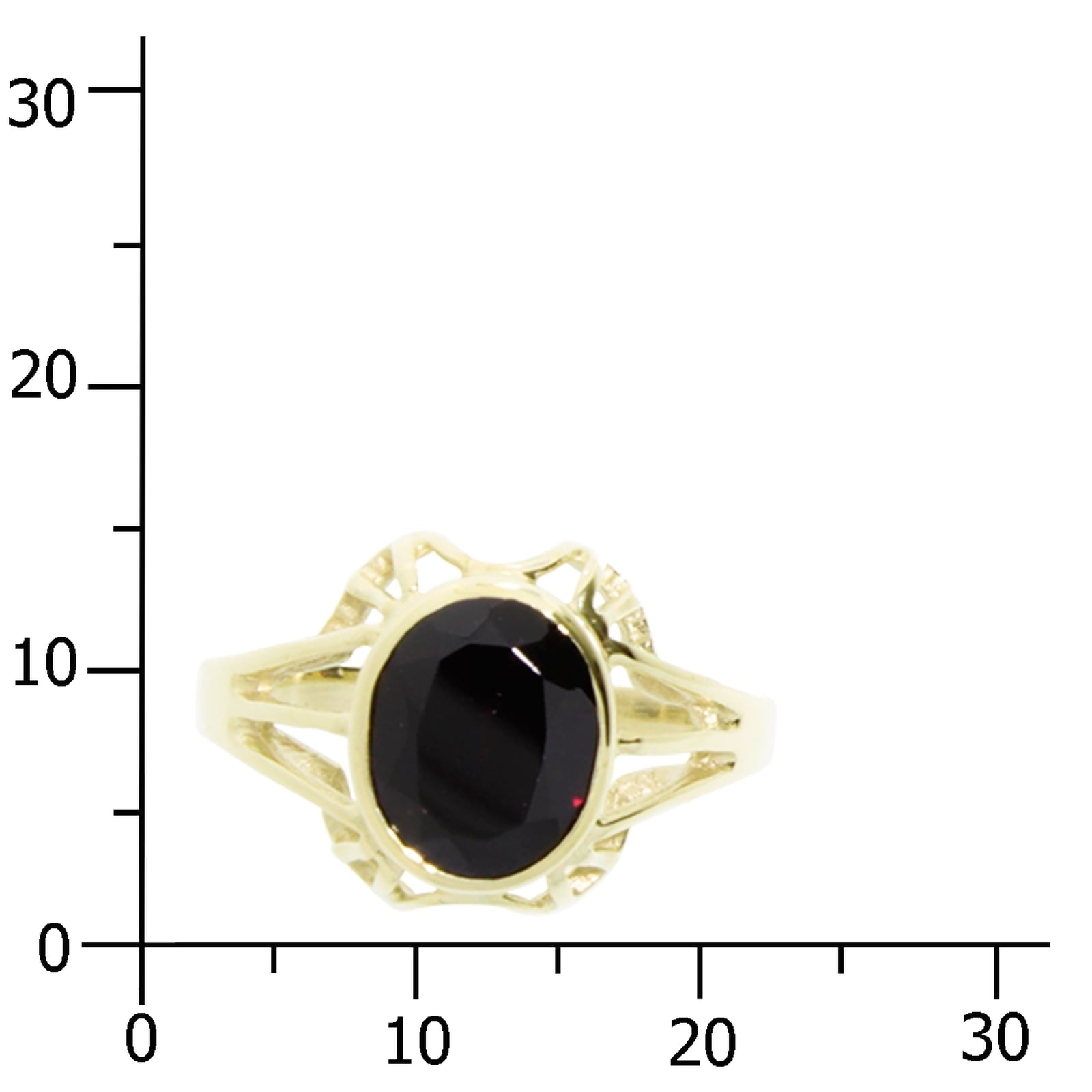 OSTSEE-SCHMUCK Fingerring »- Maline - Gold 333/000 - Granat«