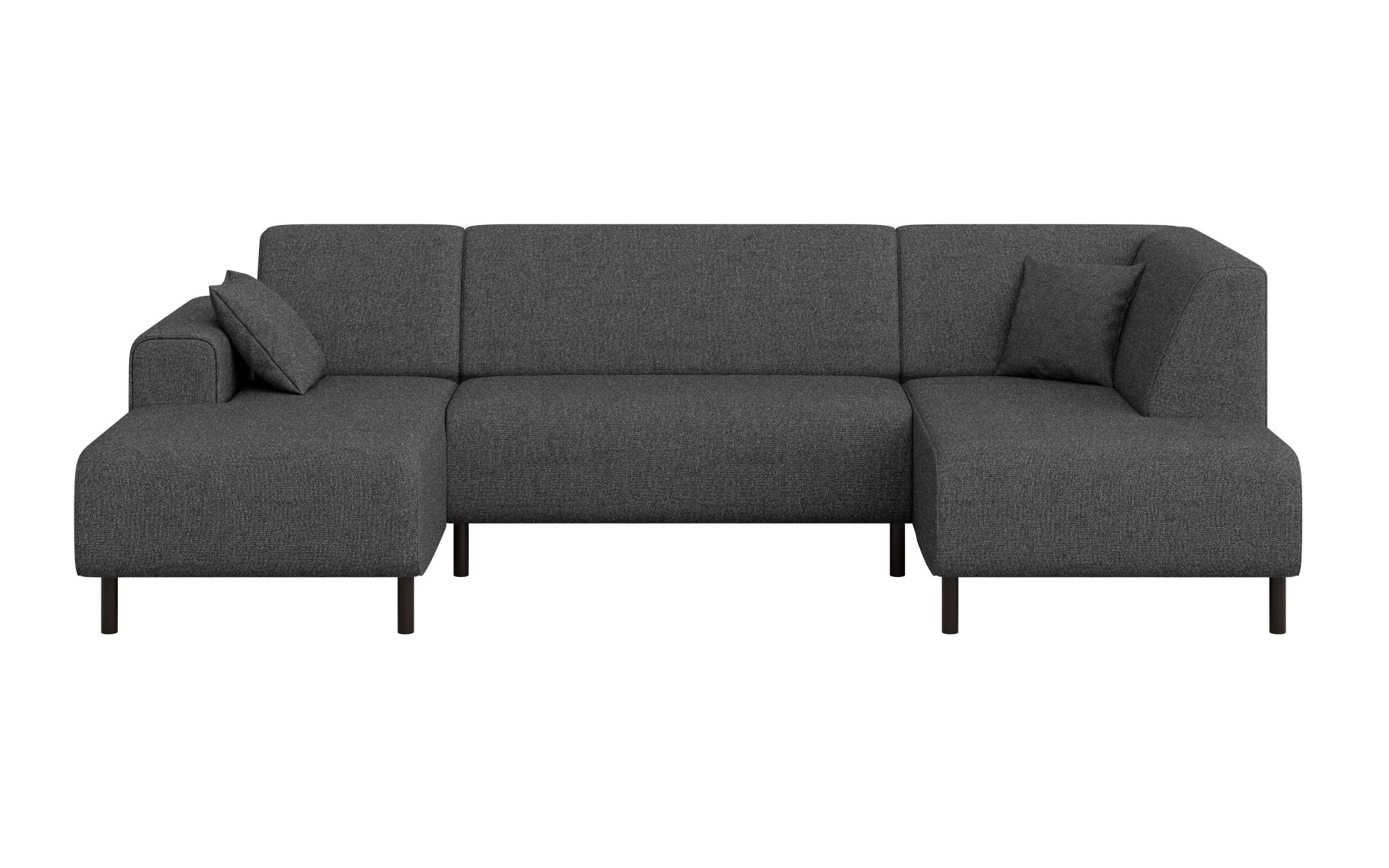 Home affaire Wohnlandschaft »ARROS U-Form mit Wellenunterfederung, Maße B/T/H: 300/163/81 cm«, incl. Zierkissen, mit Recamiere links/rechts bestellbar, auch in Cord