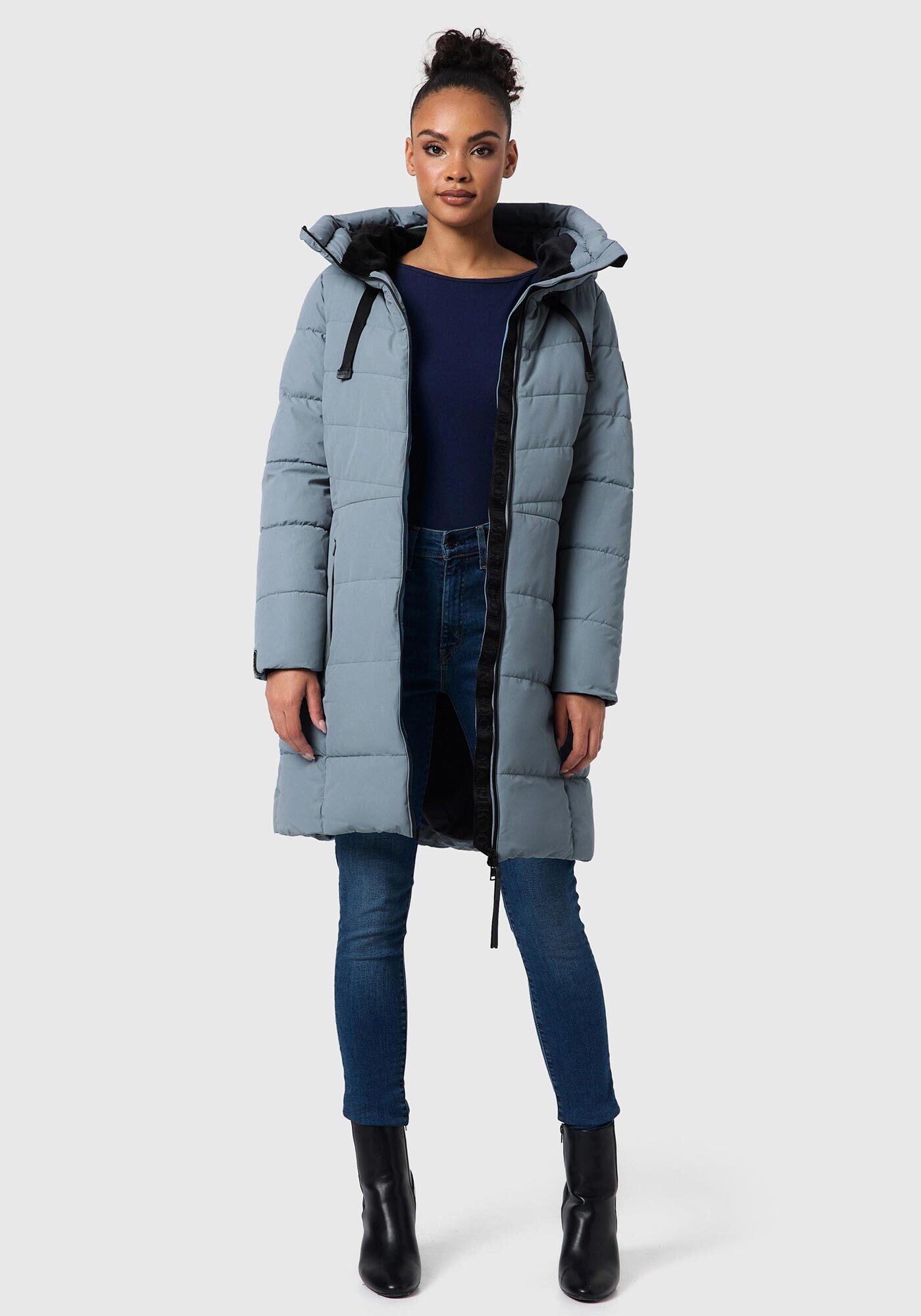 Marikoo Winterjacke "Natsukoo XVI" Stepp Mantel mit großer Kapuze