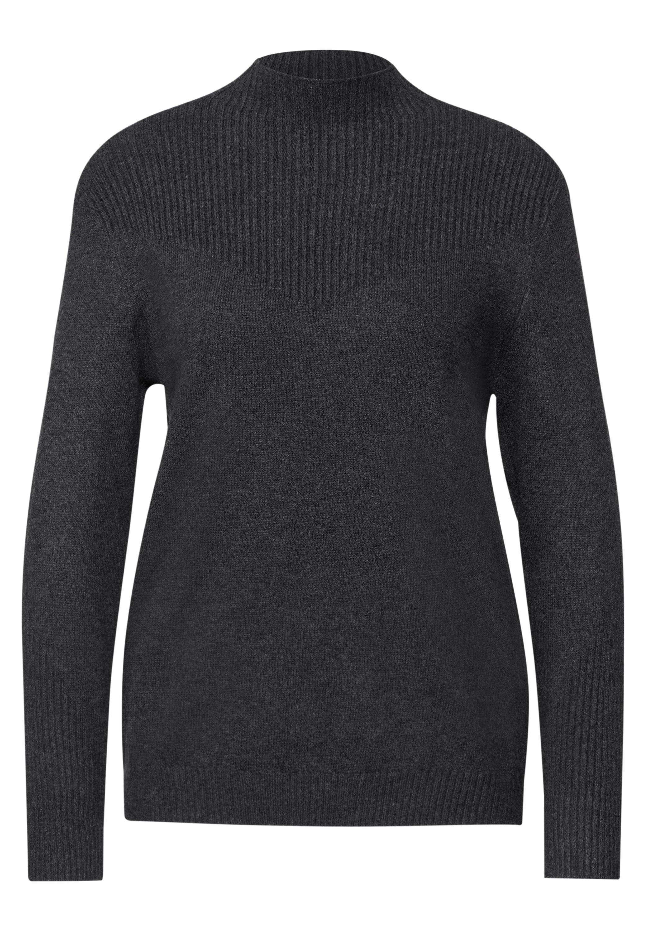 STREET ONE Strickpullover, mit Stehkragen