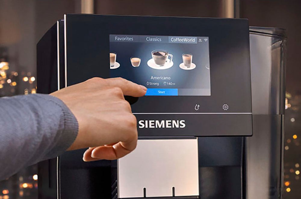SIEMENS Kaffeevollautomat »EQ700 classic BAUR 15 Milchsystem-Reinigung bis | TP707D06«, Full-Touch-Display, Profile speicherbar
