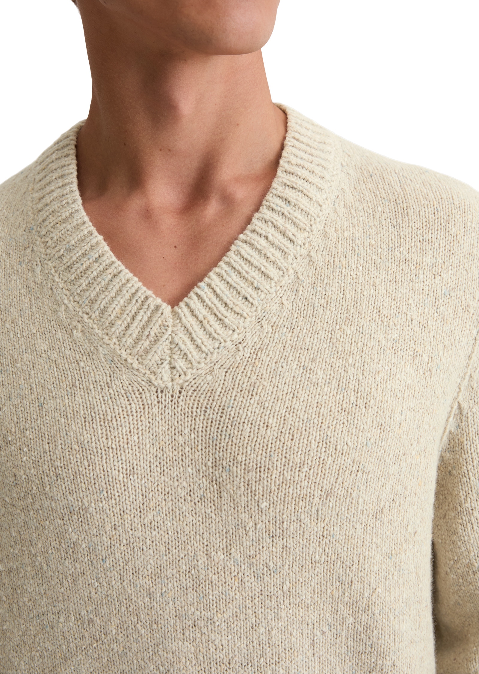 Marc O'Polo V-Ausschnitt-Pullover »aus weichem Woll-Mix«