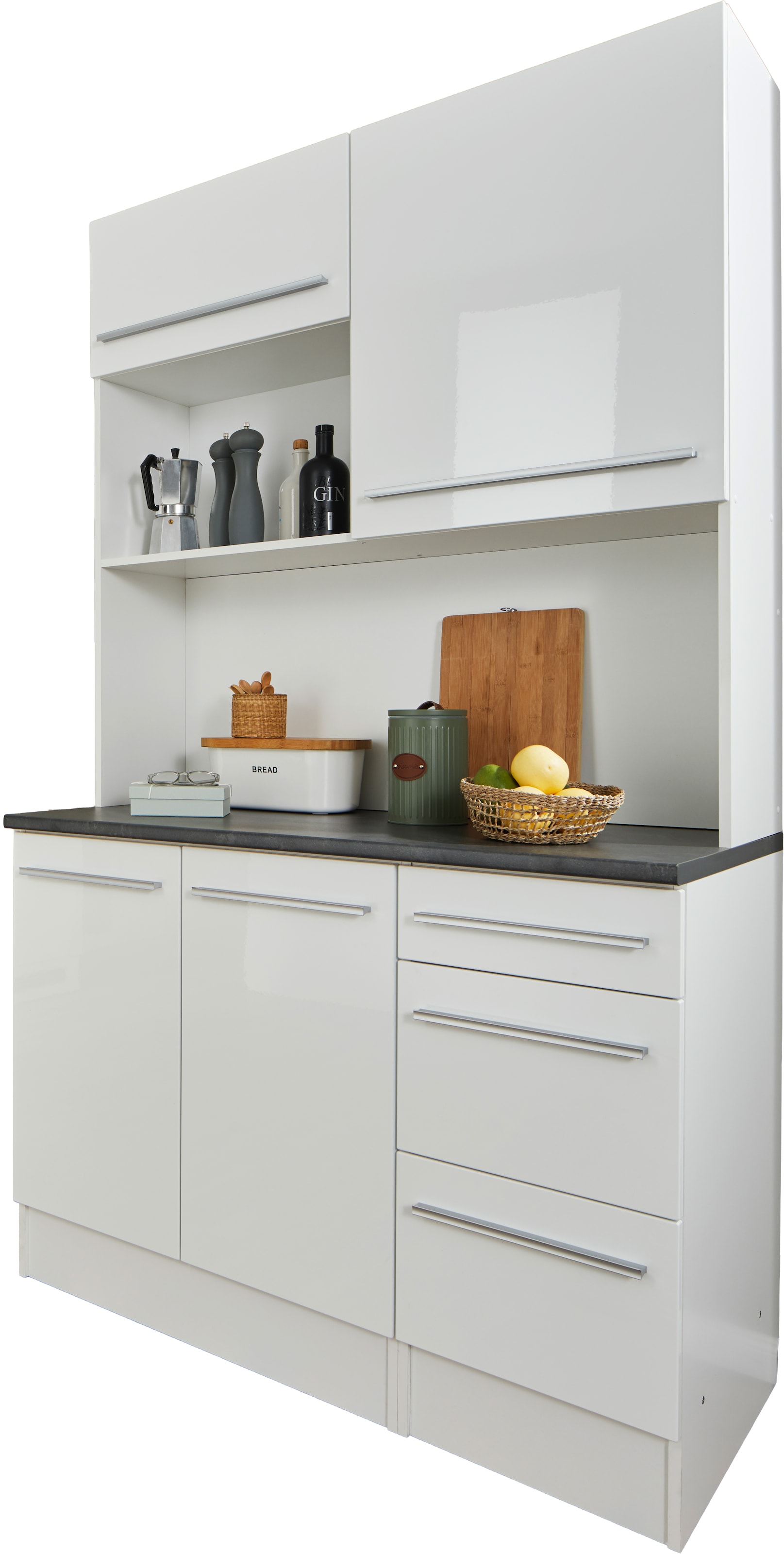 BASIC by Balculina Buffet "Jazz" 1 Stk. tlg. Breite 120cm, Türen, Schubkästen, offenes Fach