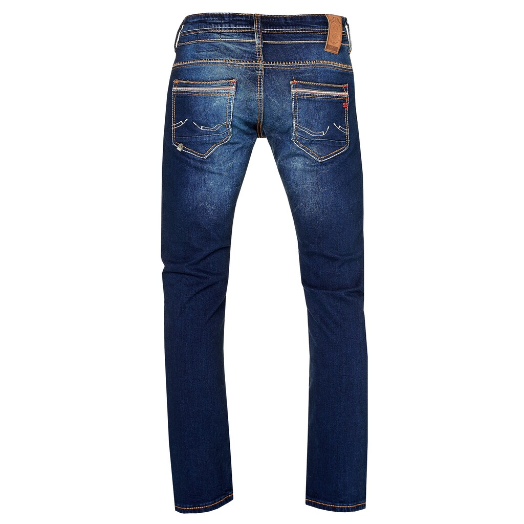 Rusty Neal Straight-Jeans »Alpine«, im Patchwork-Style