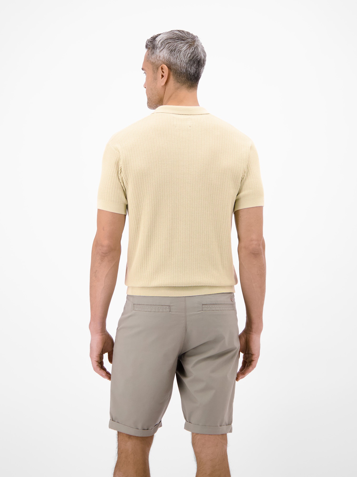 LERROS Poloshirt "Polo aus nachhaltiger Baumwolle, Strickoptik" günstig online kaufen