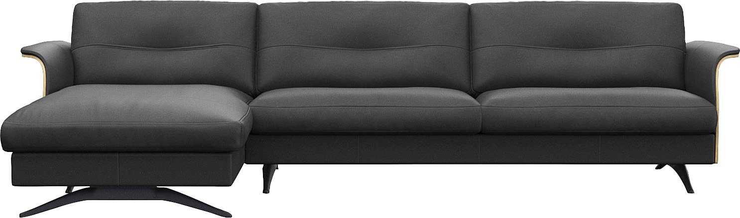 FLEXLUX Ecksofa "Glow, super bequem durch hochwertigem Sitzaufbau mit Feder günstig online kaufen