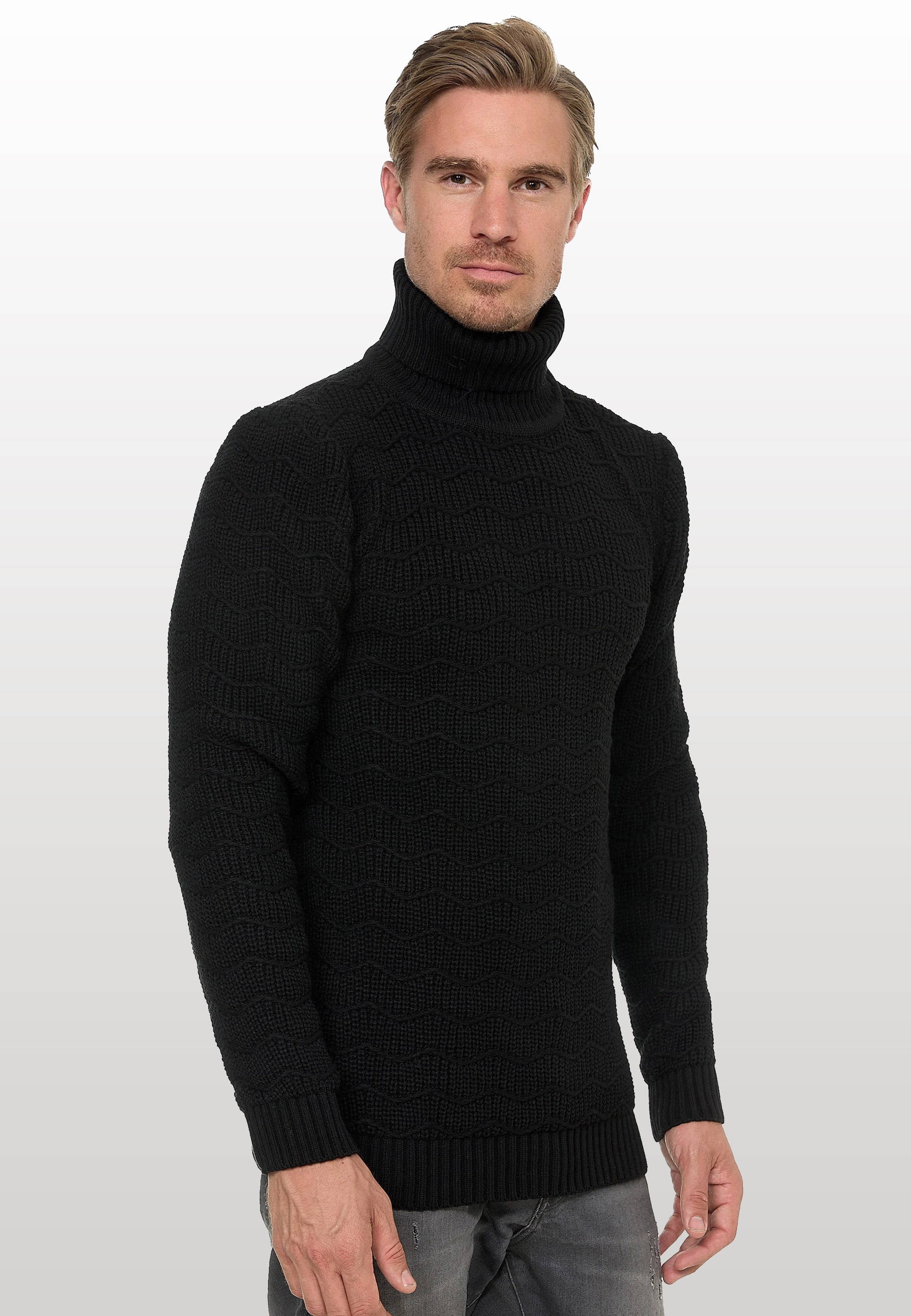 Rusty Neal Rollkragenpullover, im angesagten Design
