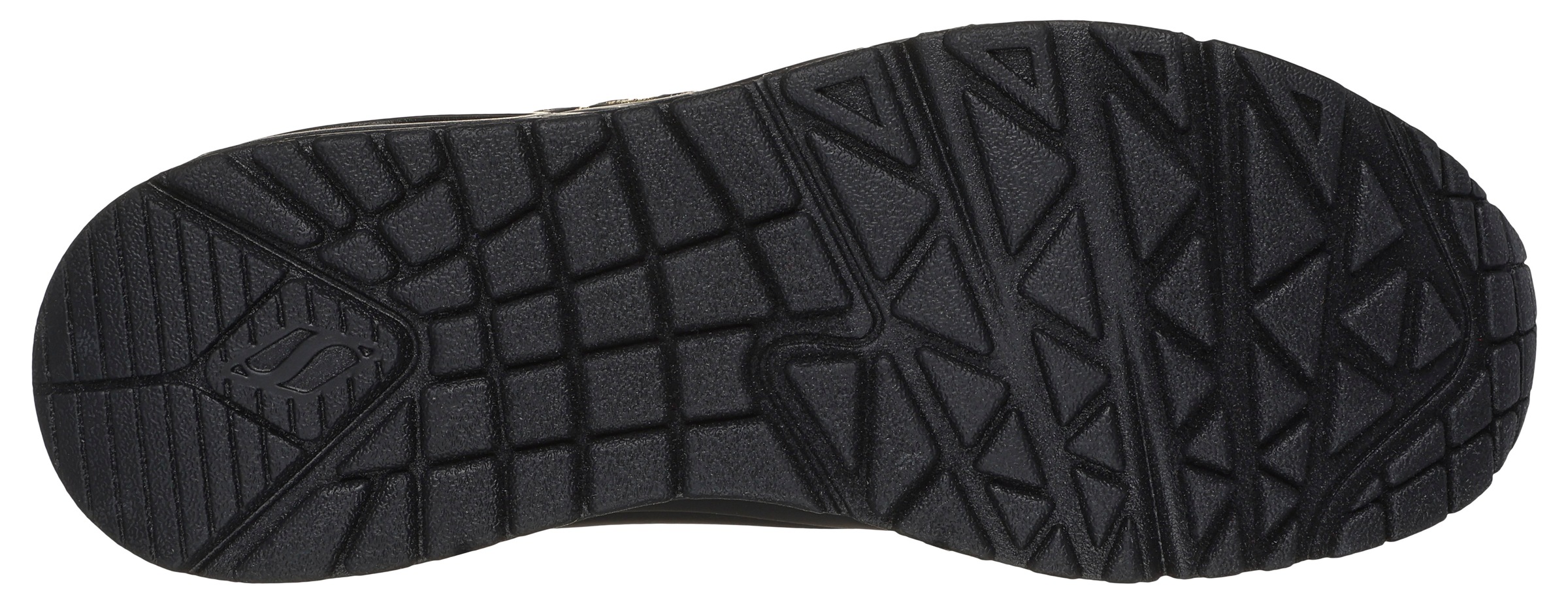 Skechers Sneaker »UNO-GOLDEN HEART«, Freizeitschuh, Schnürschuh mit goldfarbenen Mylar-Stickereien