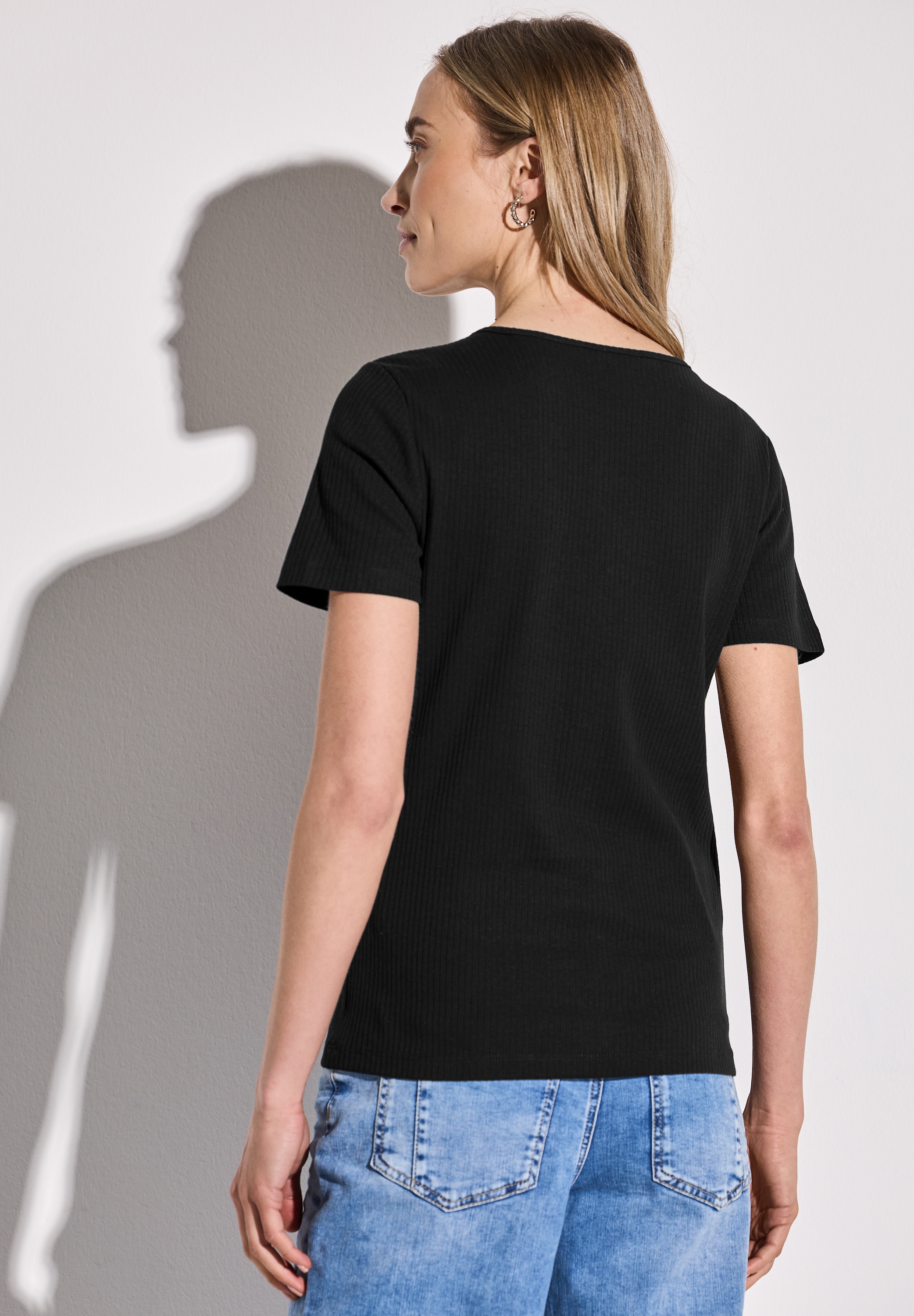STREET ONE T-Shirt, mit Cut-Out Detail
