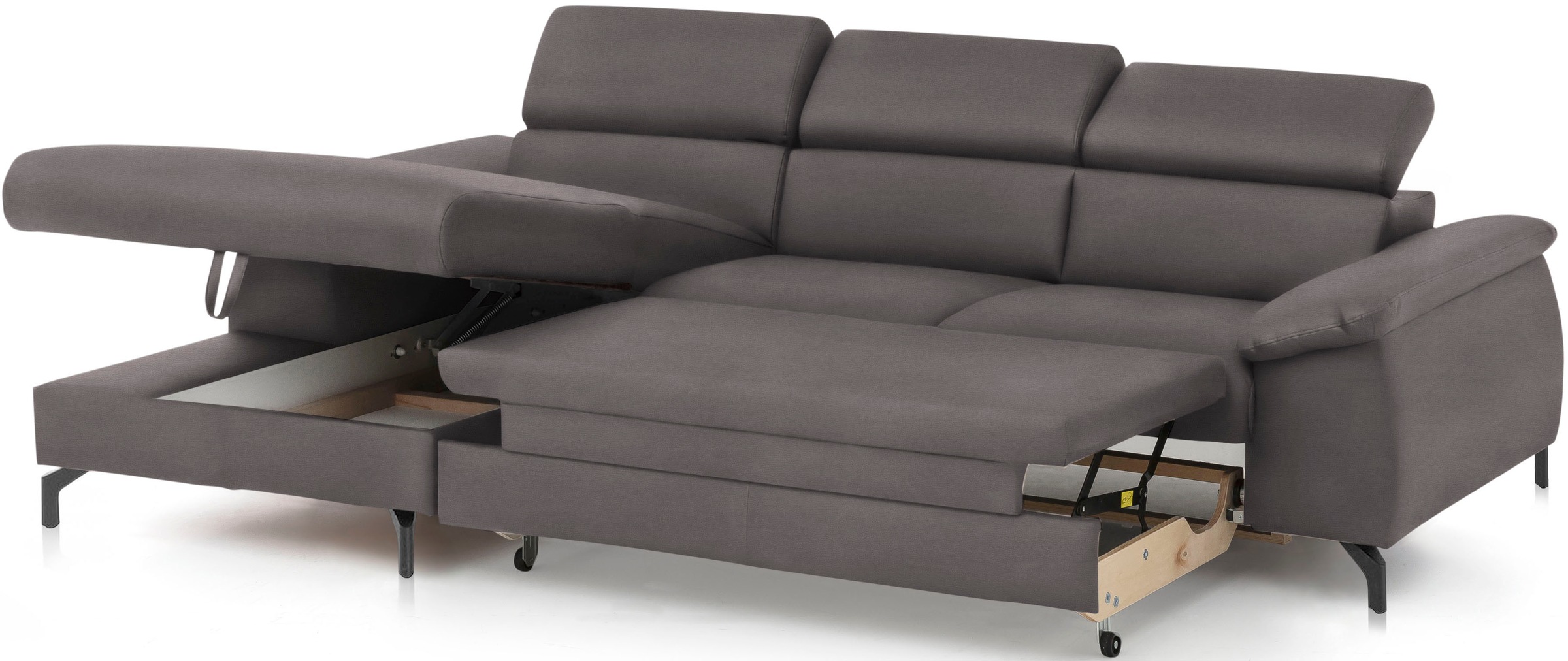 COTTA Ecksofa »Kitty L-Form«, mit Kopfteilverstellung, wahlweise mit Bettfunktion & Bettkasten