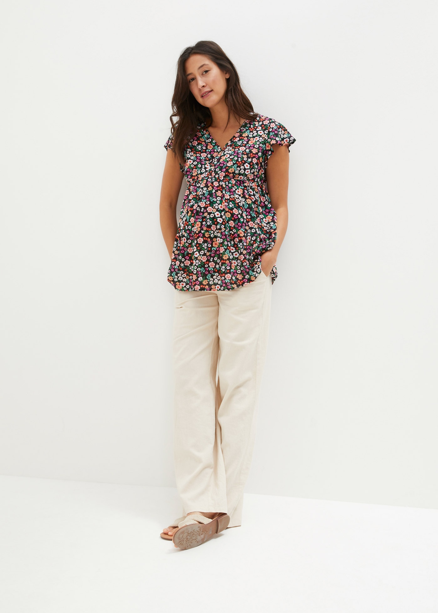 bonprix Umstandstunika »Umstands- und Stillbluse aus Viskose«, Umstands- und Stillbluse aus Viskose
