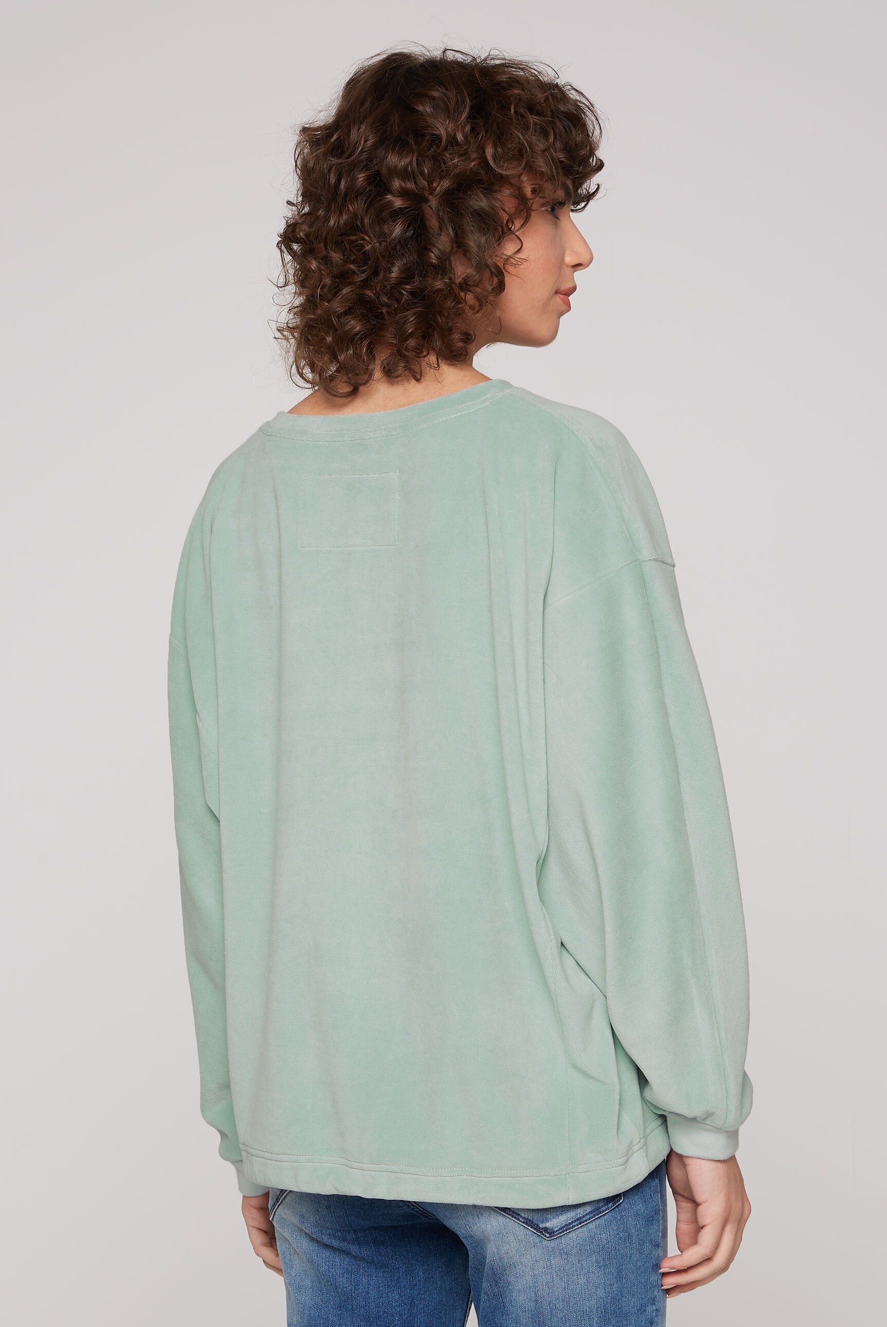 SOCCX Sweater, mit Bindeband im Saum
