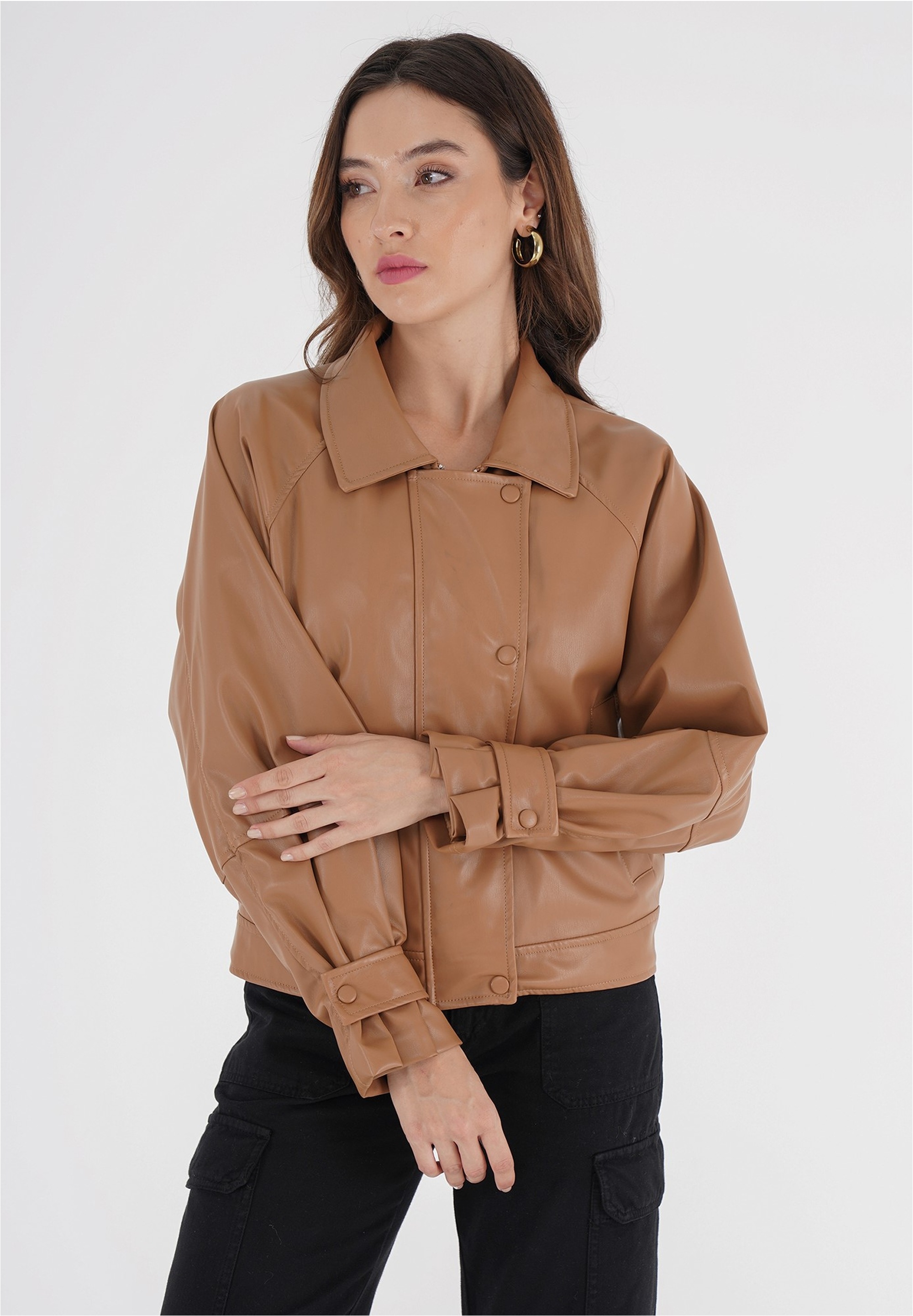 freshlions Outdoorjacke "Mina" 1 Stk. tlg. mit Riegeln an den Ärmeln