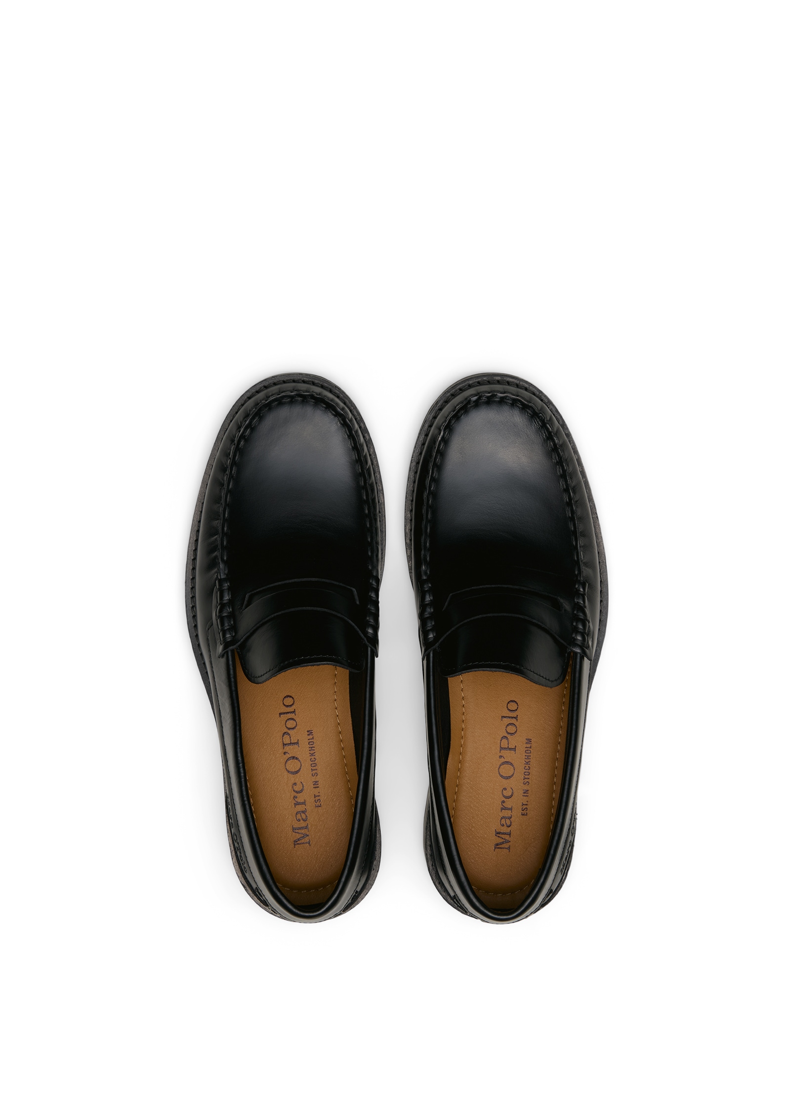 Marc O'Polo Loafer »aus poliertem Rindleder«