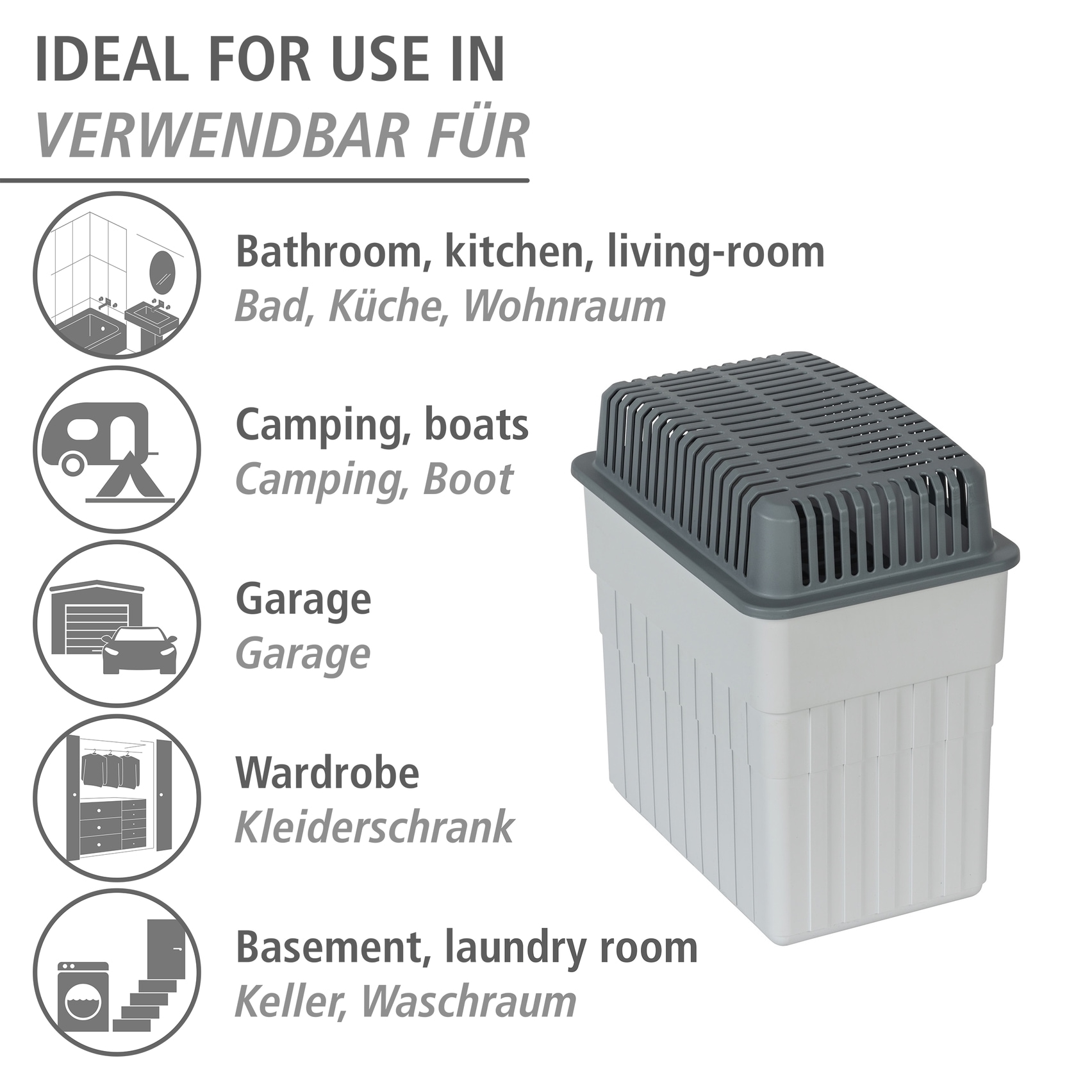 WENKO Luftentfeuchter »Box« für 50 m³ Räume