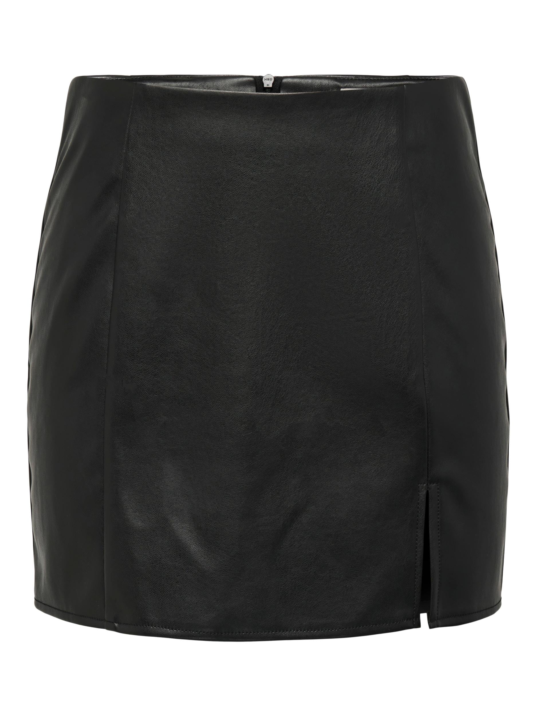 ONLY Lederimitatrock "ONLLENI FAUX LEATHER SLIT SKIRT PNT NOOS"