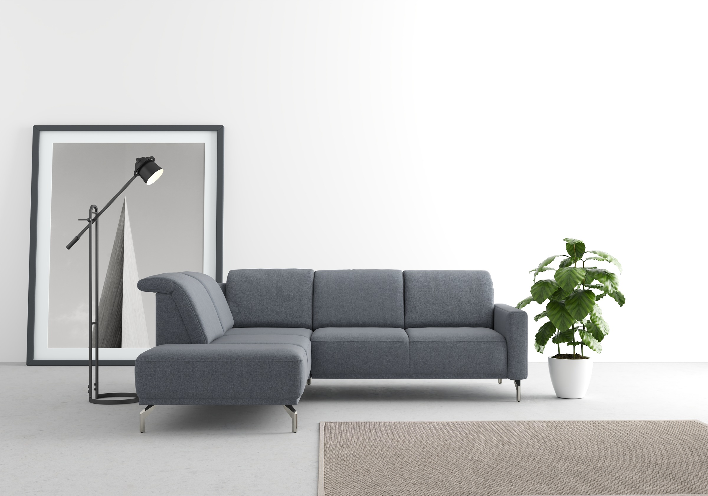 sit&more Ecksofa "Bailando L-Form" wahlweise mit Kopfteilverstellung und Vo günstig online kaufen