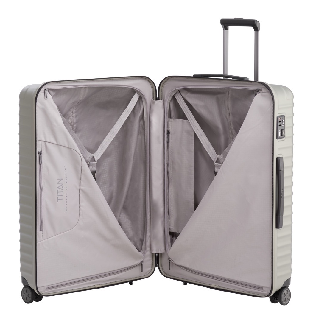 TITAN® Hartschalen-Trolley »LITRON, verschiedene Größen und Farben«, 4 Rollen, Hartschalen-Koffer Made in Germany mit 10 Jahren Herstellergarantie