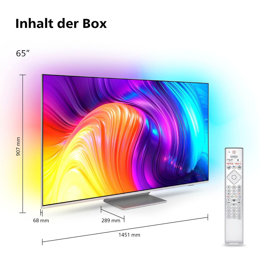 Philips LED-Fernseher »65PUS8807/12«, 164 cm/65 Zoll, 4K Ultra HD, Android TV-Smart-TV-Google TV