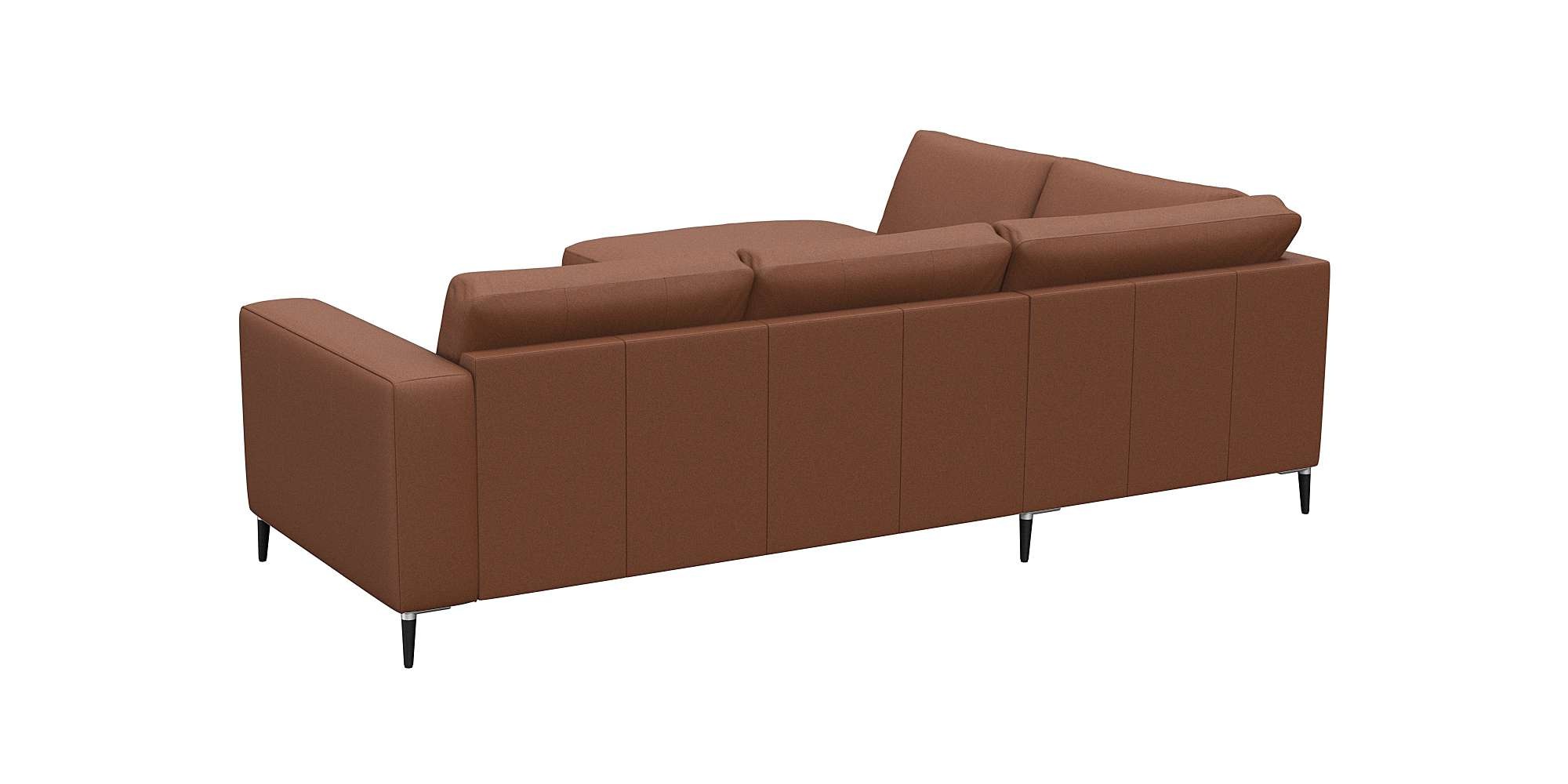 FLEXLUX Ecksofa »Fiore, bequem und komfortabel, zeitlos, OTTOs Choice, L-Form«, breite Armlehnen, Füße Alu/schwarz, B/T 241/225 cm, Kaltschaum im Sitz