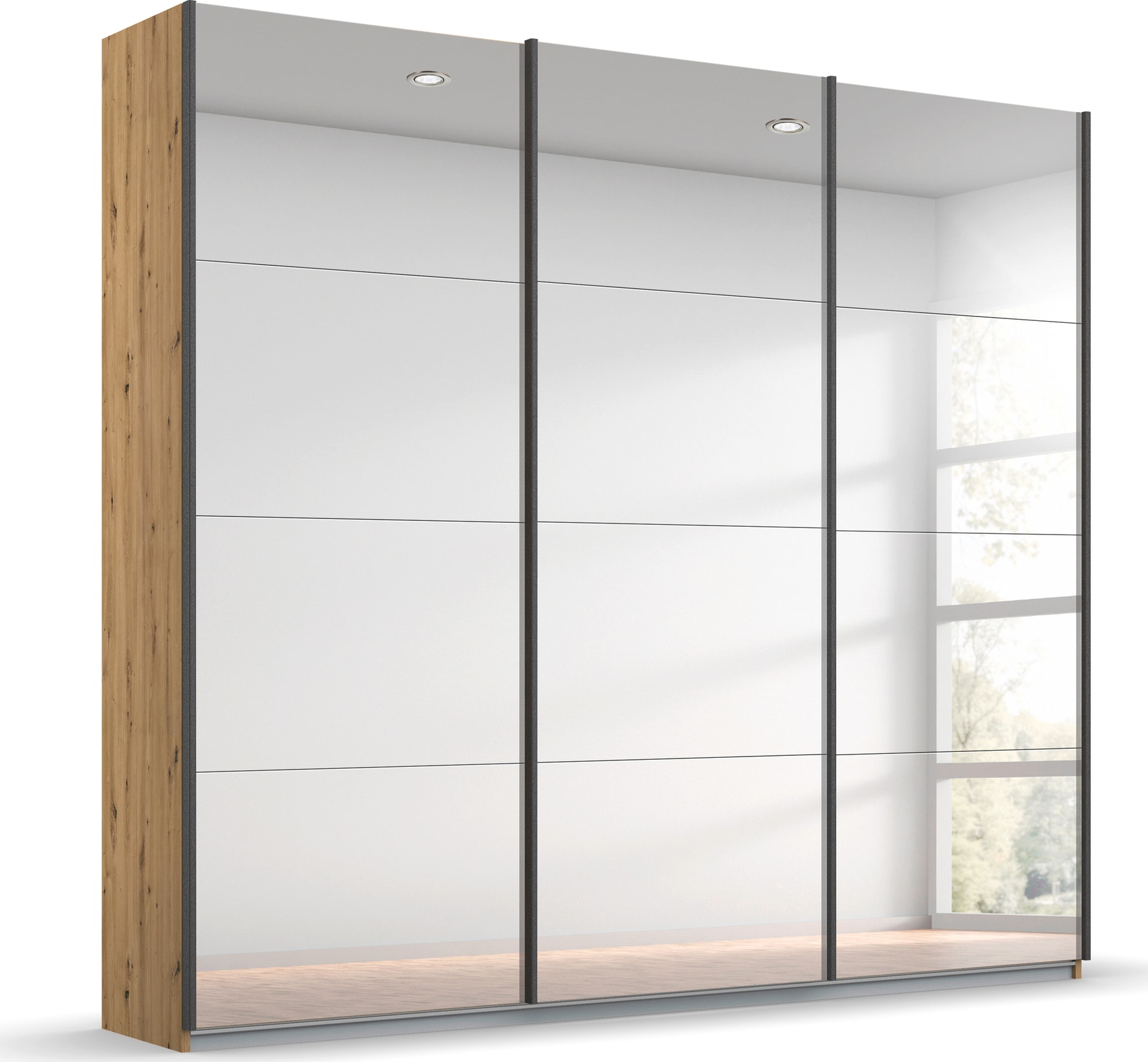 OTTO home "Mehrzweckschrank Aktenschrank Möbel Mietswohnung Schlafzimmer OTELI" 3 Ausstattungen BASIC/CLASSIC/PREMIUM (inkl. SOFT-CLOSE-FUNKTION), Breiten 203/271/315/360 cm Höhen 210/229 cm MADE IN GERMANY