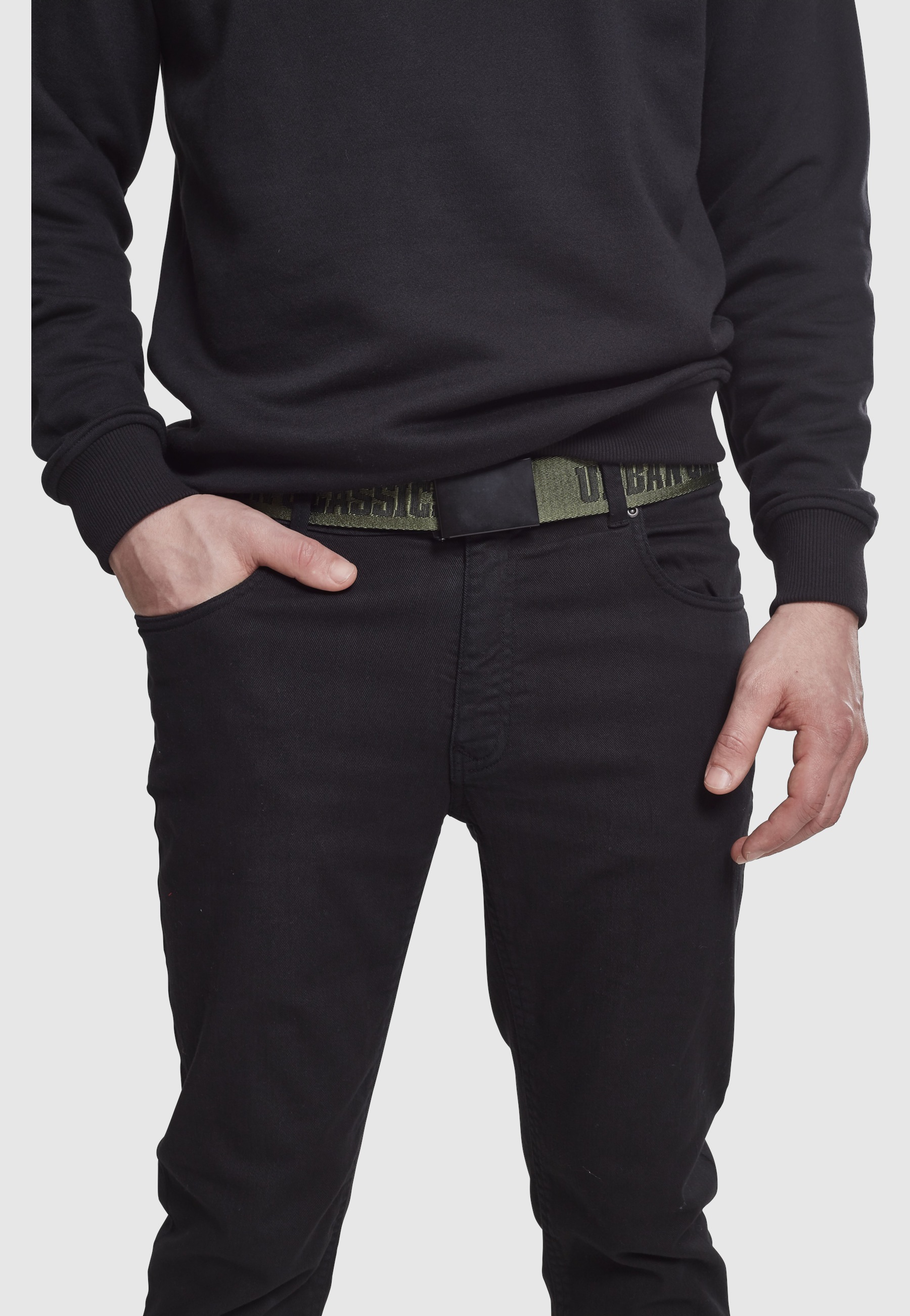 URBAN CLASSICS Hüftgürtel »Urban Classics Unisex Jaquard Logo Belt«