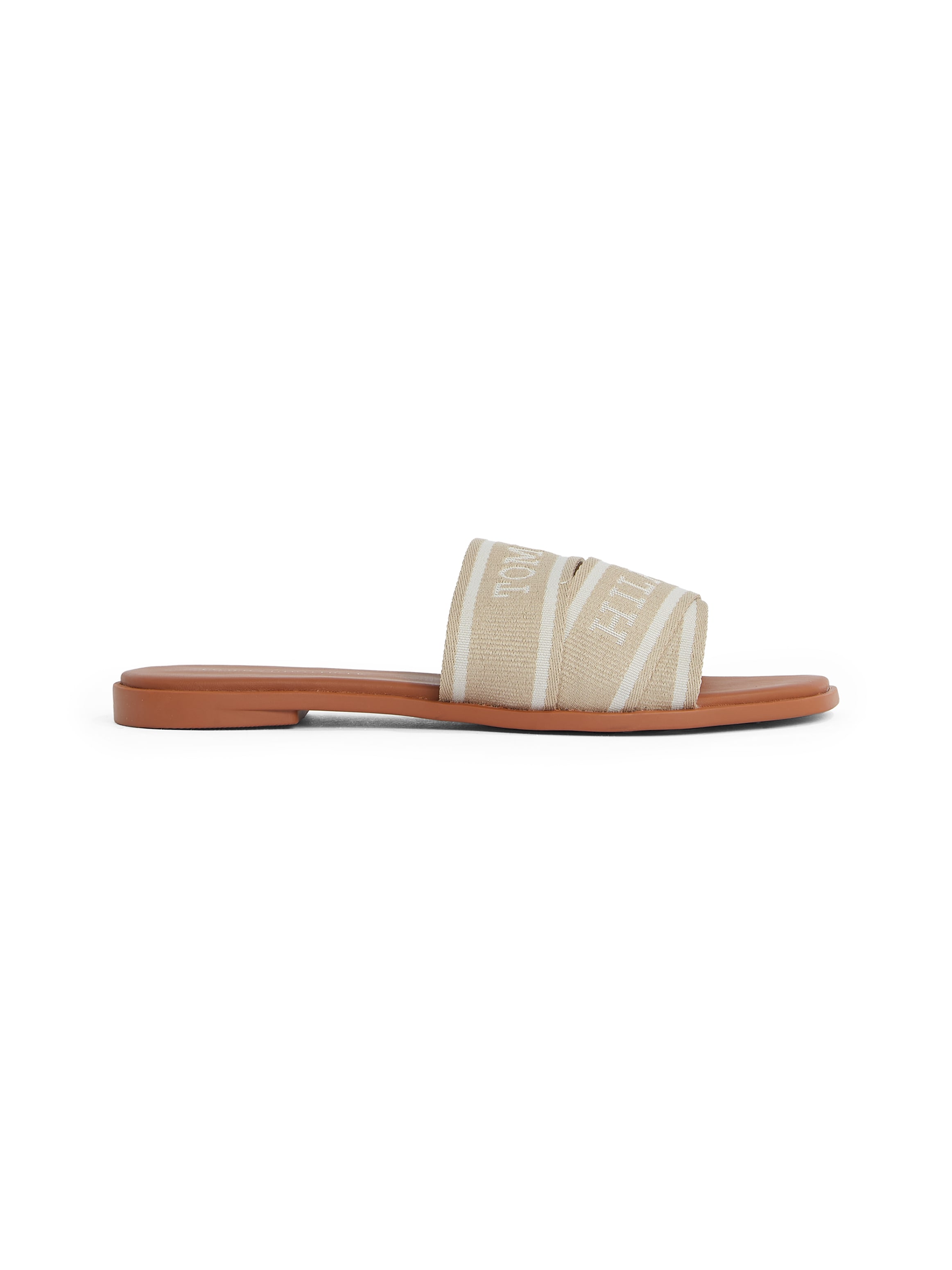 Tommy Hilfiger Pantolette »TOMMY HILFIGER WEBBING MULE«, Blockabsatz, Sommerschuh, Bequemschuh, Flats mit Logoschriftzug